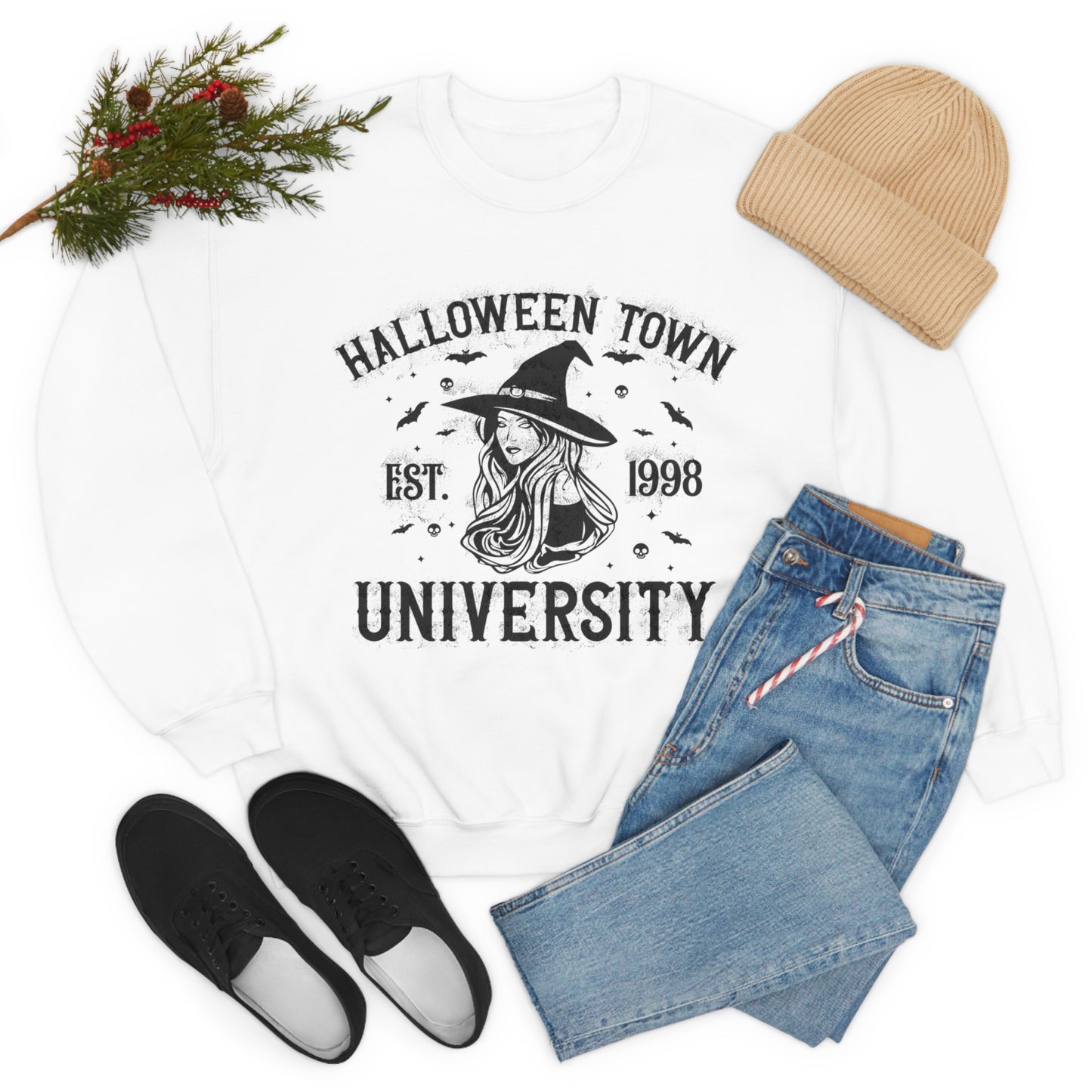 Halloweentown Crewneck Sweater | Halloween Fall Crewneck Sweatshirt