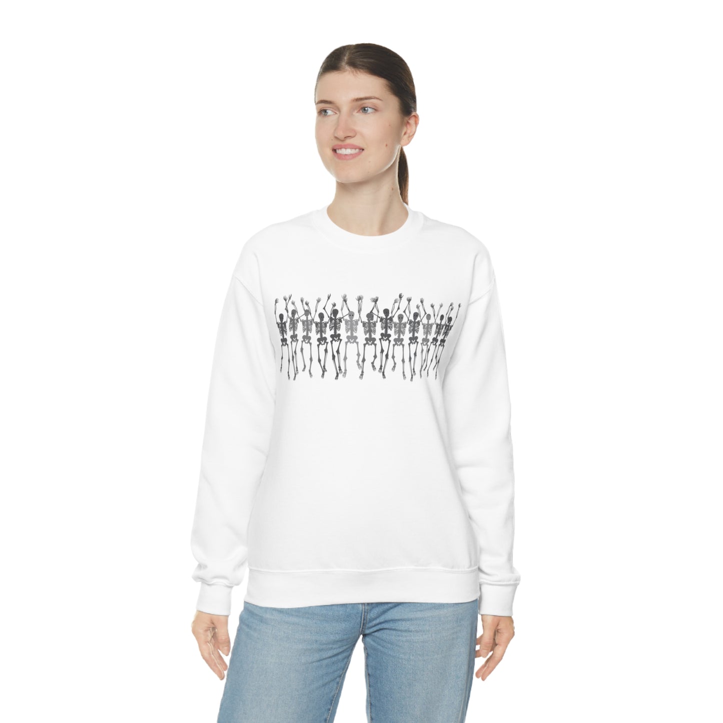 Skeleton Halloween Crewneck Sweater | Spooktacularly Stylish Sweatshirt