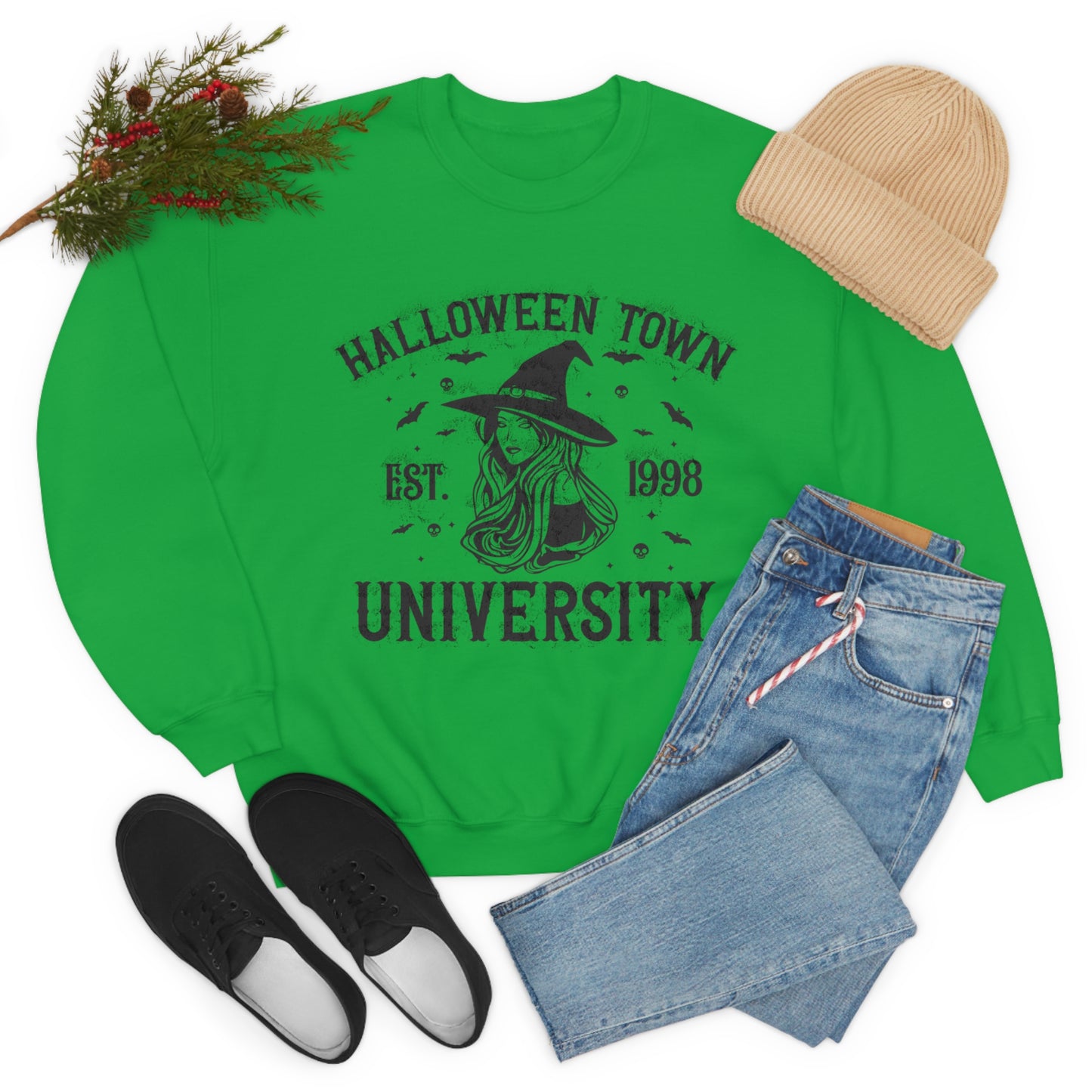 Halloweentown Crewneck Sweater | Halloween Fall Crewneck Sweatshirt
