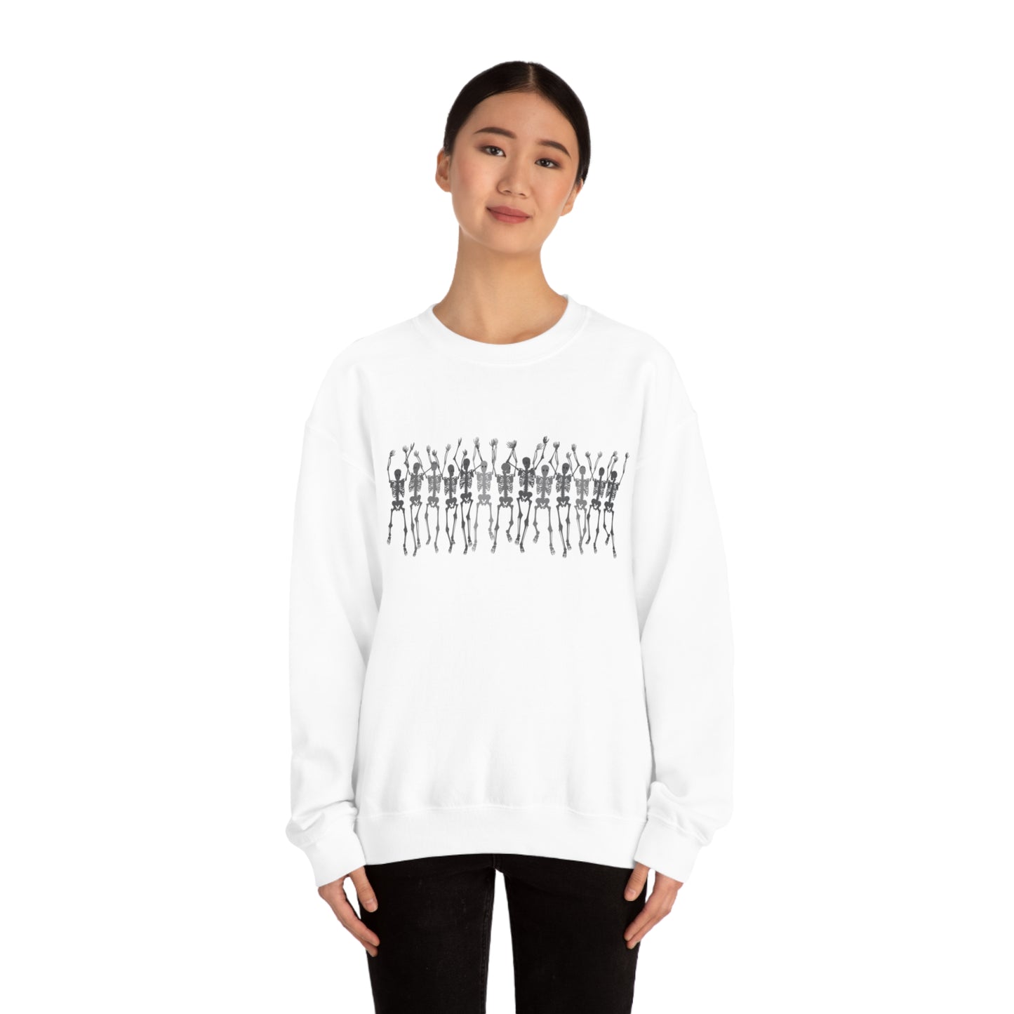Skeleton Halloween Crewneck Sweater | Spooktacularly Stylish Sweatshirt