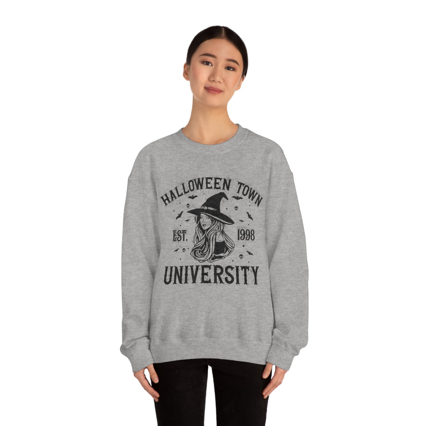 Halloweentown Crewneck Sweater | Halloween Fall Crewneck Sweatshirt