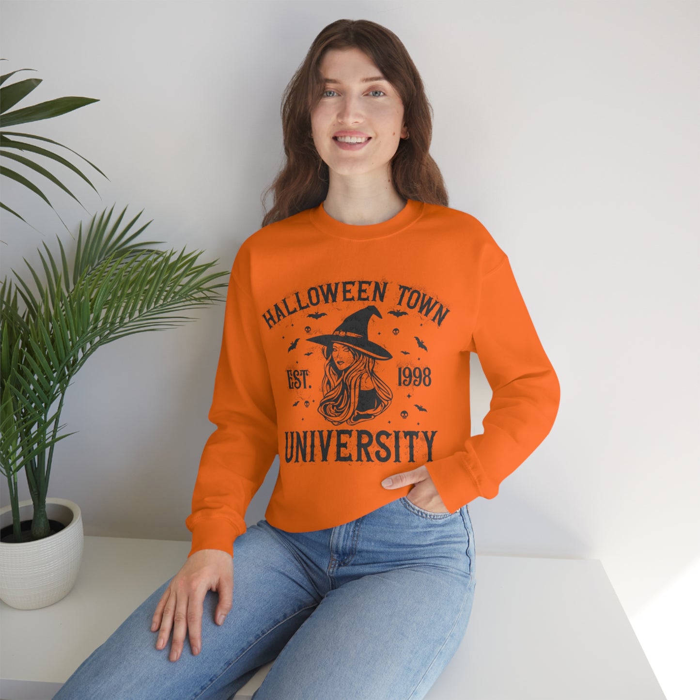 Halloweentown Crewneck Sweater | Halloween Fall Crewneck Sweatshirt