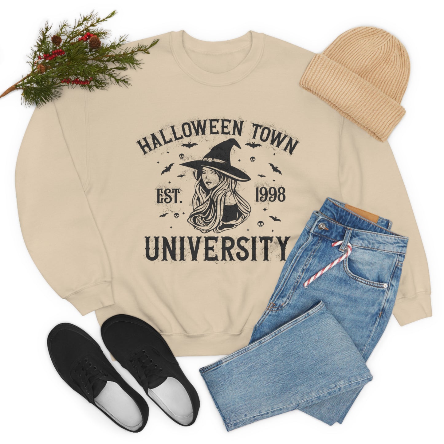 Halloweentown Crewneck Sweater | Halloween Fall Crewneck Sweatshirt