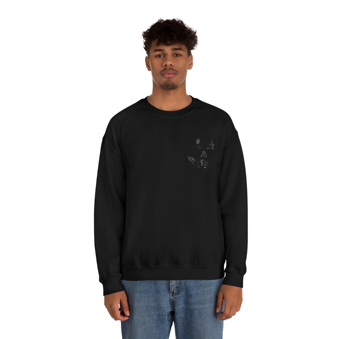 Spooky Halloween Jack-o'-Lantern Crewneck Sweater | Pumpkin Crewneck Sweatshirt
