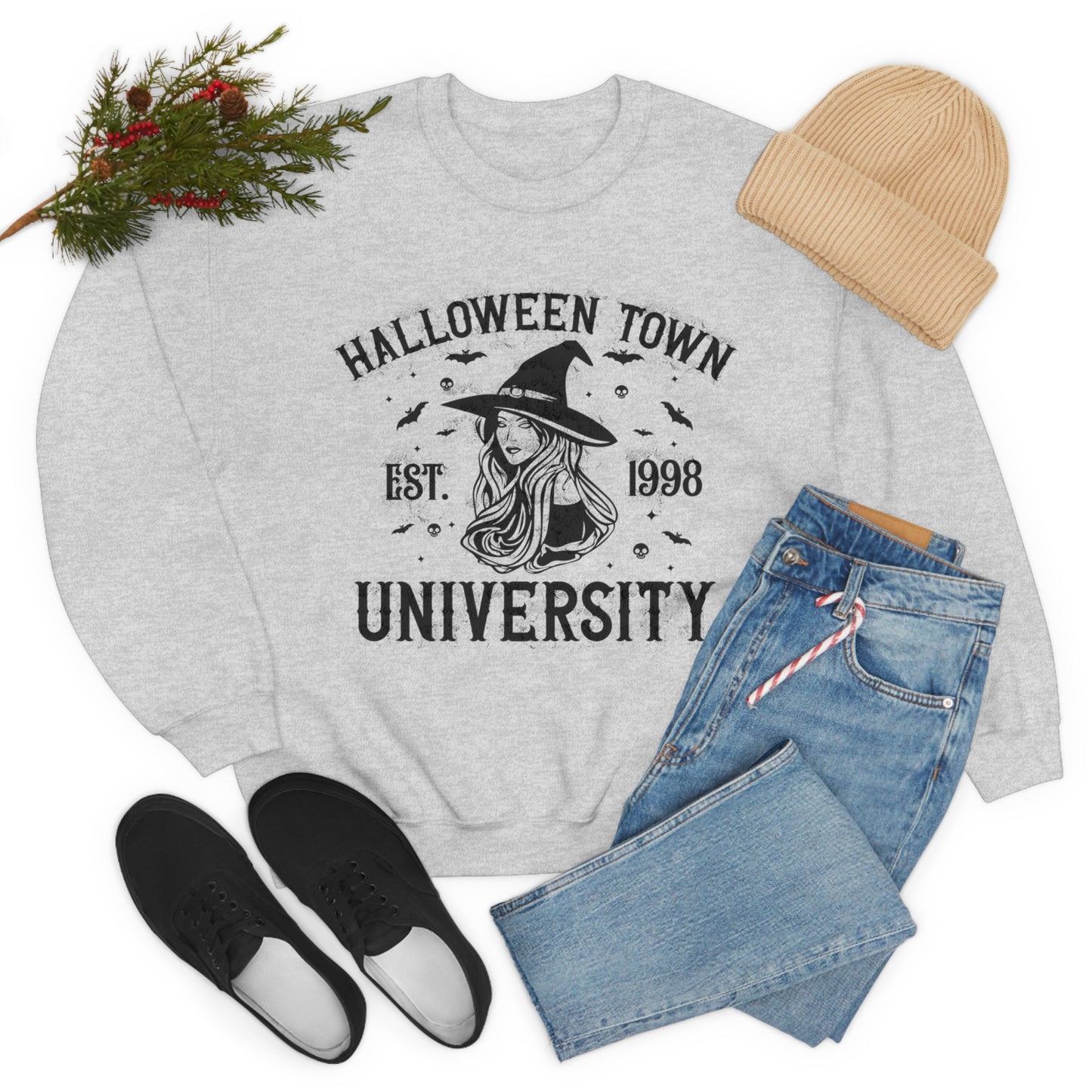 Halloweentown Crewneck Sweater | Halloween Fall Crewneck Sweatshirt