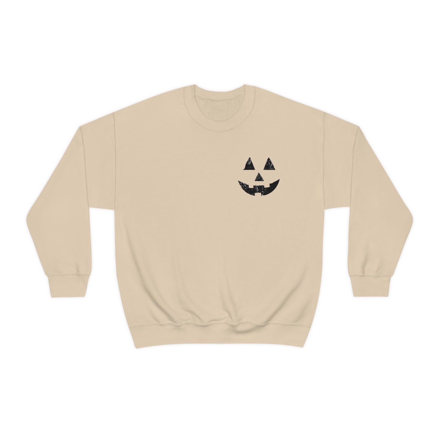 Spooky Halloween Jack-o'-Lantern Crewneck Sweater | Pumpkin Crewneck Sweatshirt