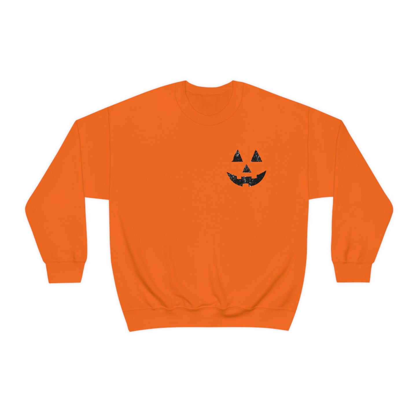 Spooky Halloween Jack-o'-Lantern Crewneck Sweater | Pumpkin Crewneck Sweatshirt