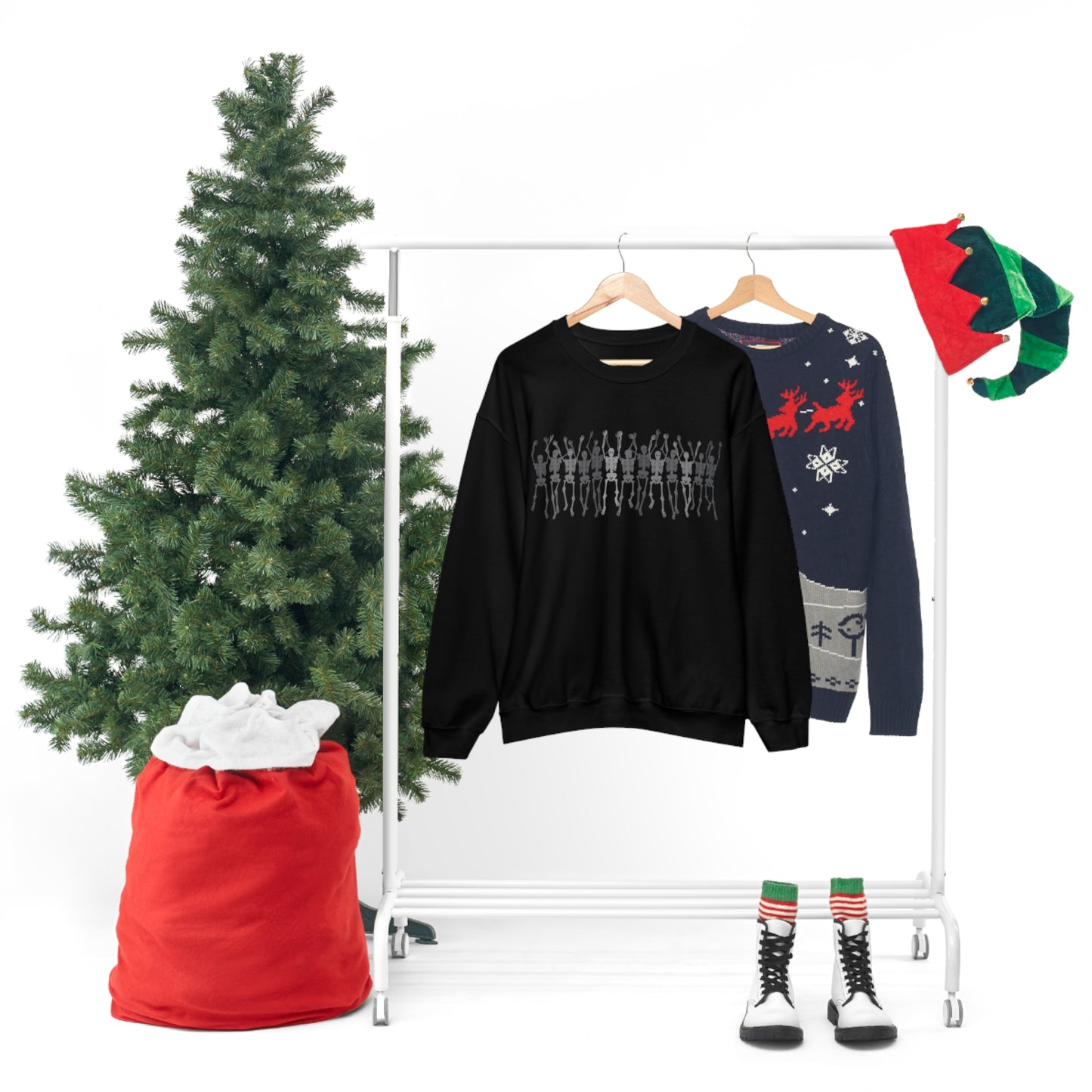 Skeleton Halloween Crewneck Sweater | Spooktacularly Stylish Sweatshirt