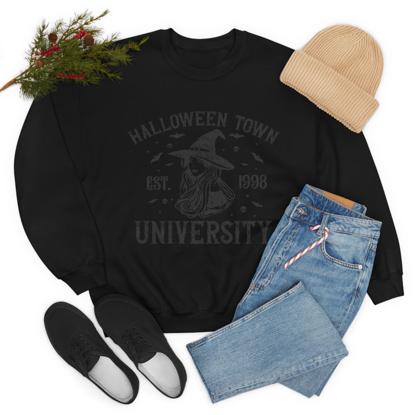 Halloweentown Crewneck Sweater | Halloween Fall Crewneck Sweatshirt