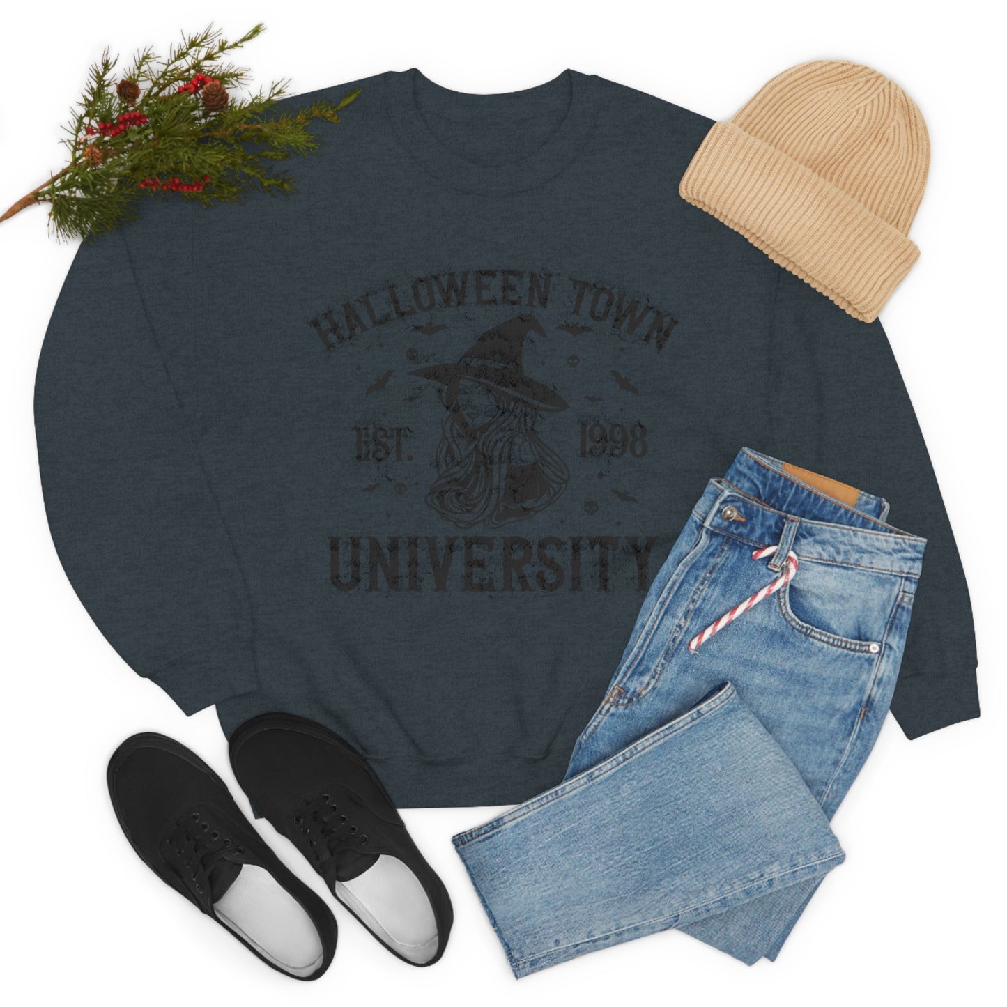 Halloweentown Crewneck Sweater | Halloween Fall Crewneck Sweatshirt