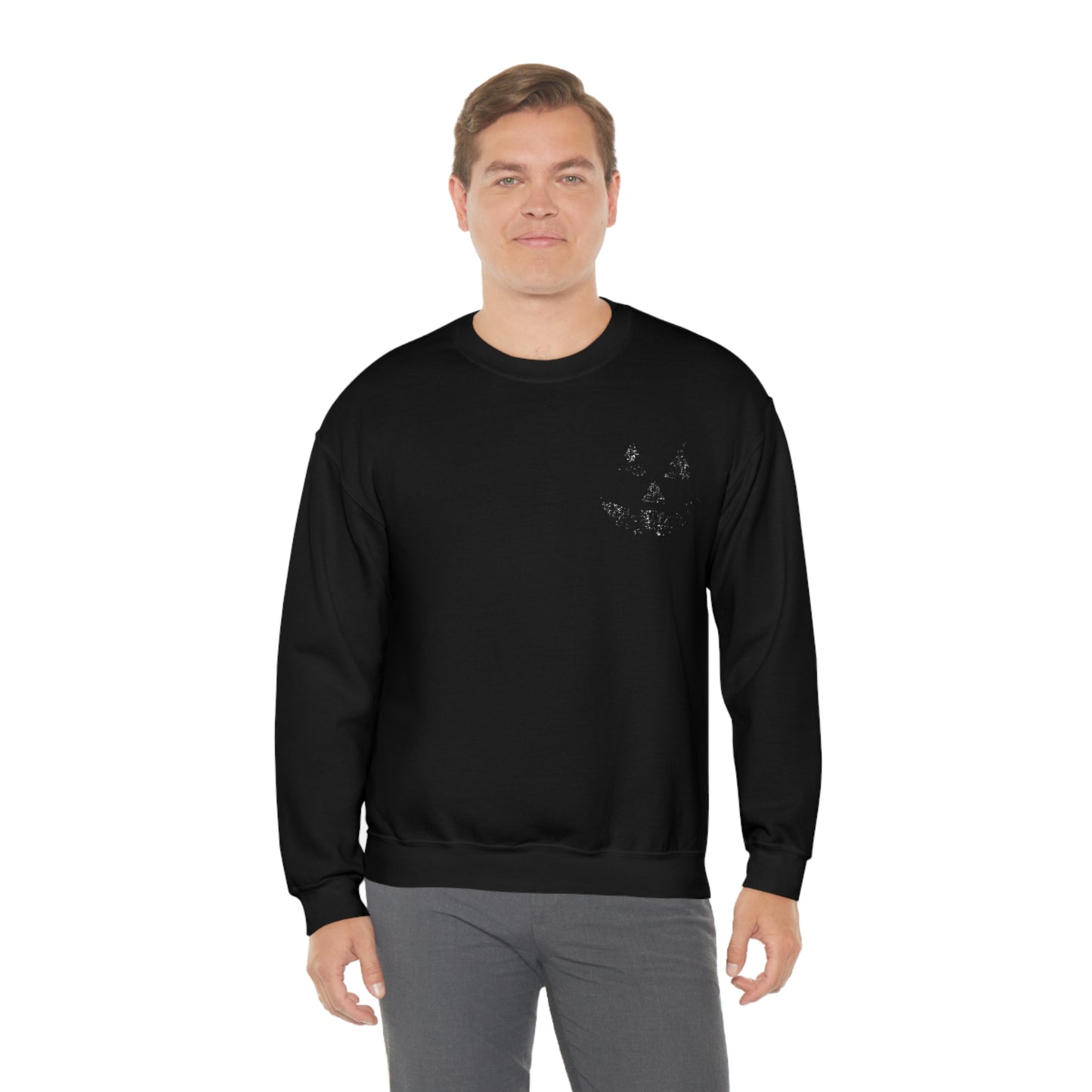 Spooky Halloween Jack-o'-Lantern Crewneck Sweater | Pumpkin Crewneck Sweatshirt
