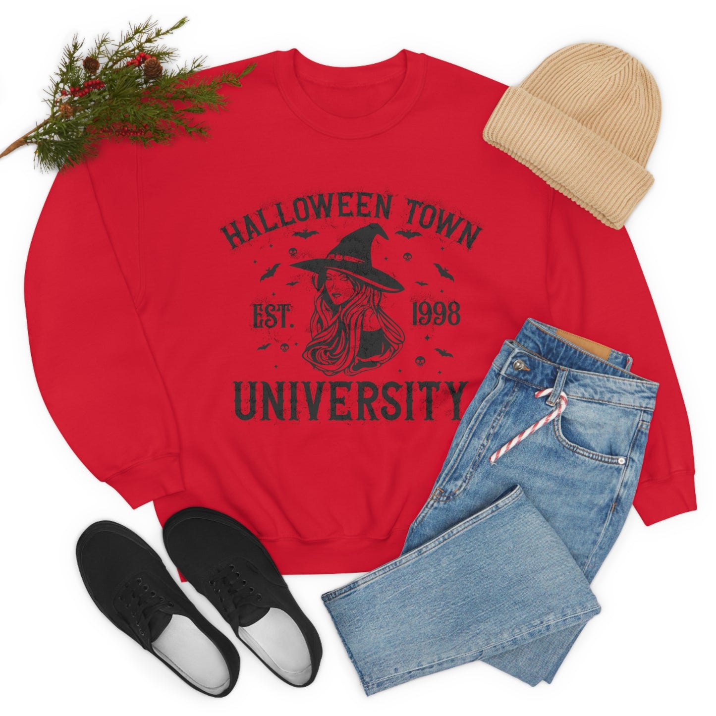 Halloweentown Crewneck Sweater | Halloween Fall Crewneck Sweatshirt