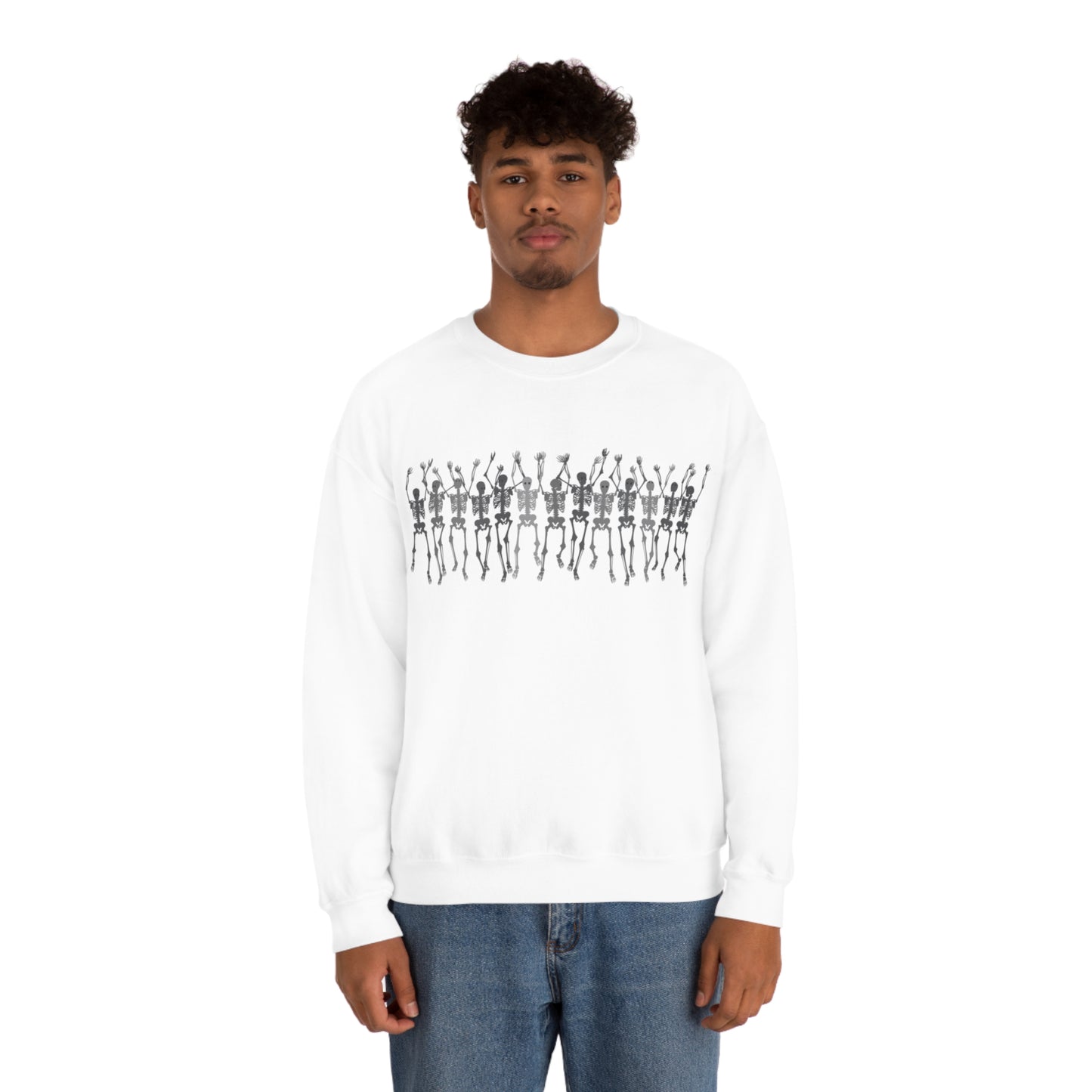 Skeleton Halloween Crewneck Sweater | Spooktacularly Stylish Sweatshirt