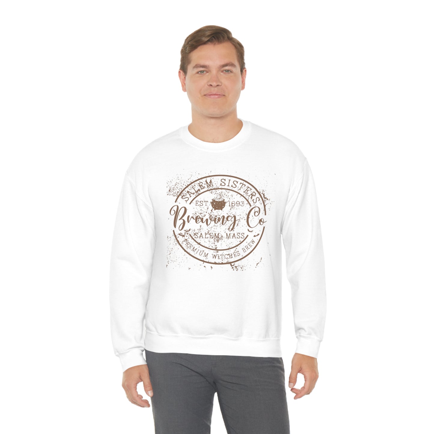 Salem Sisters Halloween Crewneck Sweater | Bewitchingly Stylish Sweatshirt