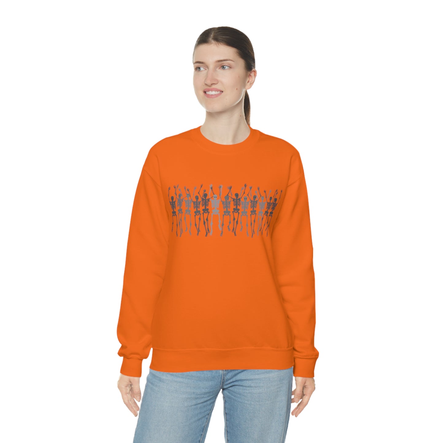 Skeleton Halloween Crewneck Sweater | Spooktacularly Stylish Sweatshirt