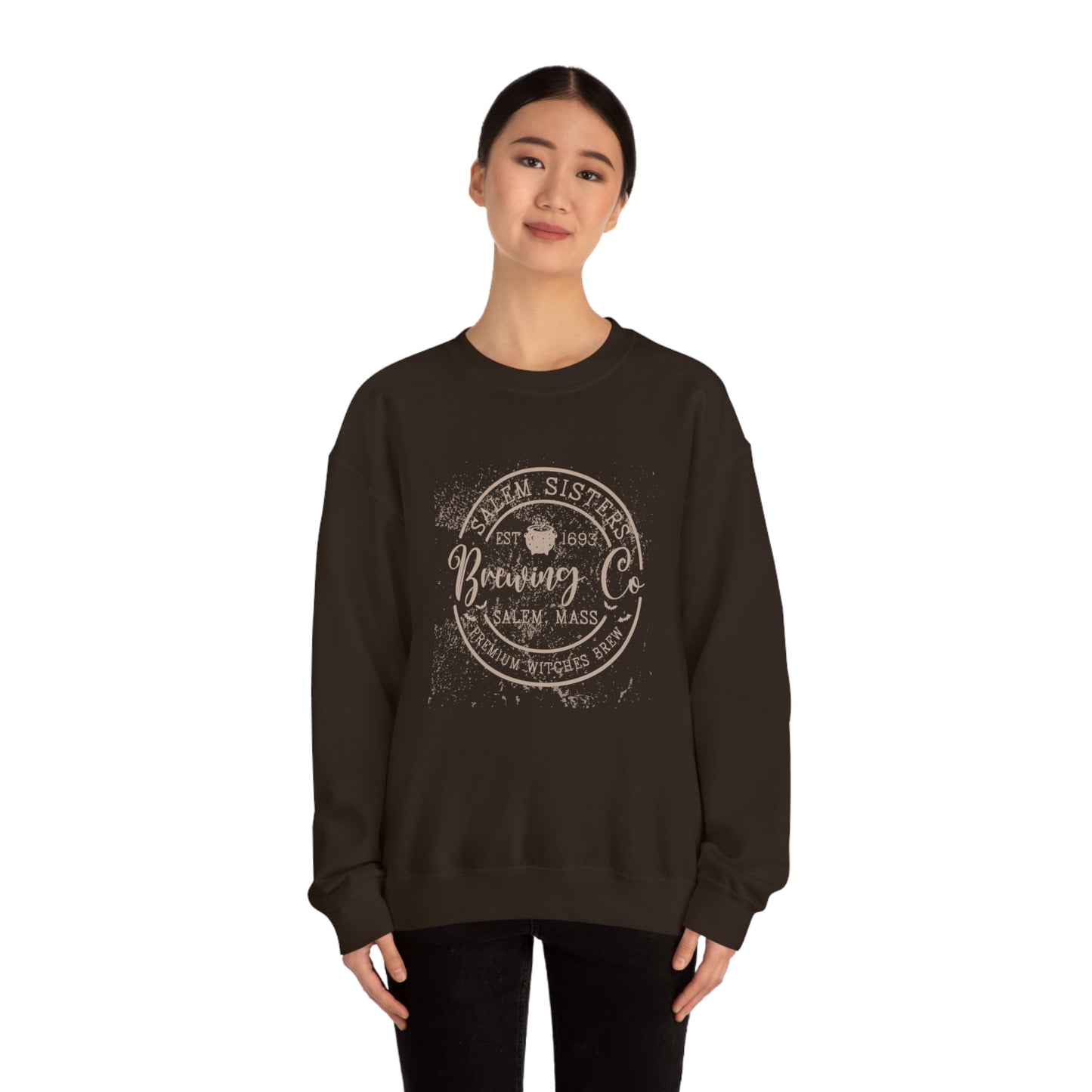 Salem Sisters Halloween Crewneck Sweater | Bewitchingly Stylish Sweatshirt