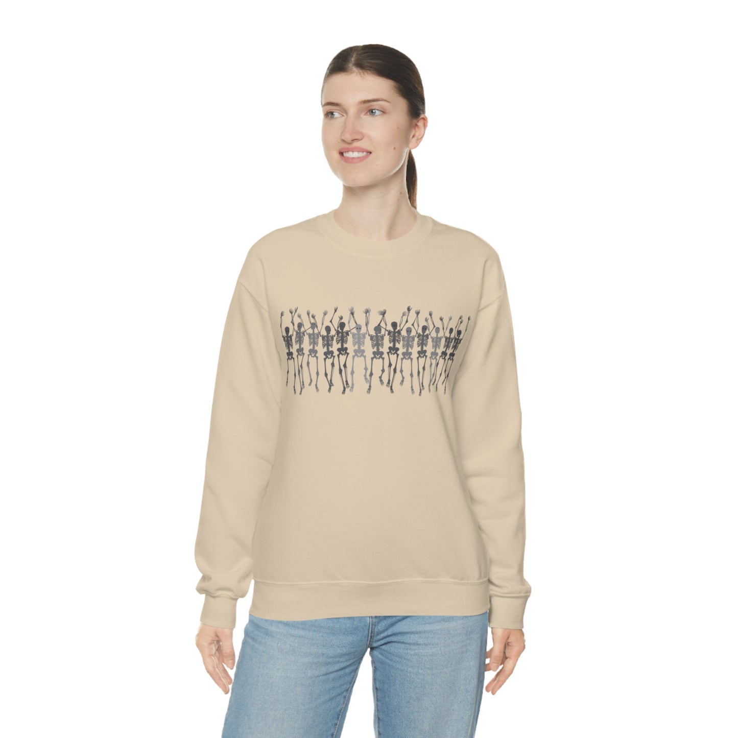 Skeleton Halloween Crewneck Sweater | Spooktacularly Stylish Sweatshirt