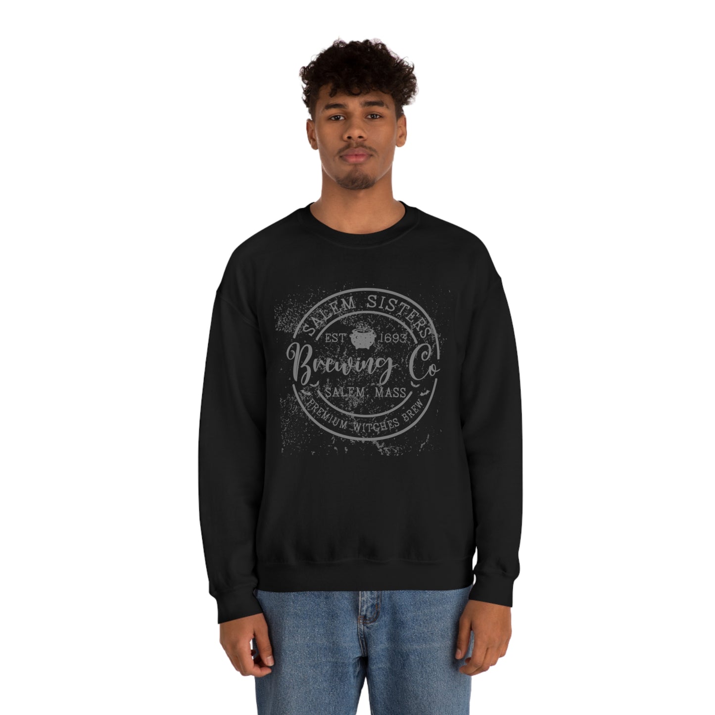 Salem Sisters Halloween Crewneck Sweater | Bewitchingly Stylish Sweatshirt