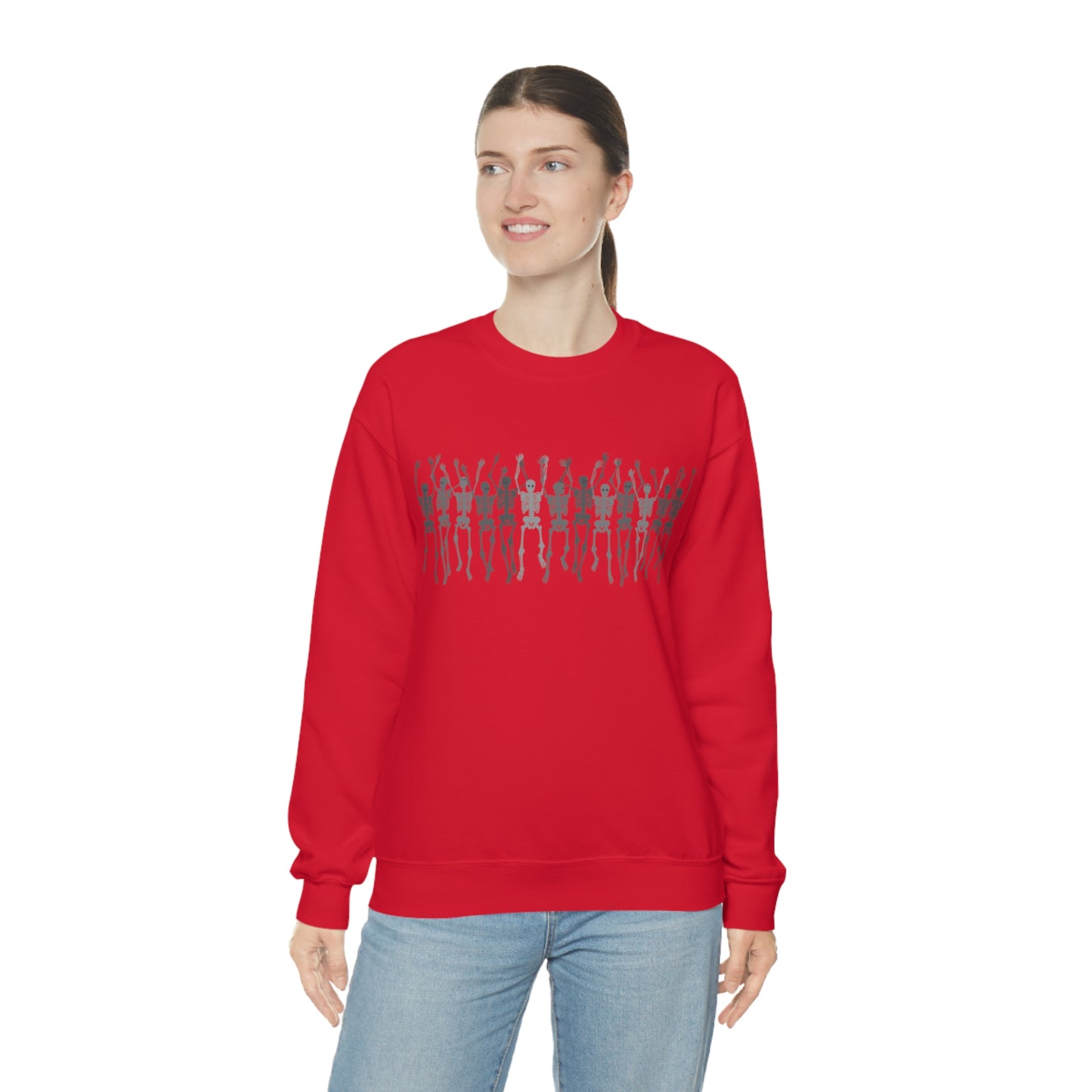 Skeleton Halloween Crewneck Sweater | Spooktacularly Stylish Sweatshirt
