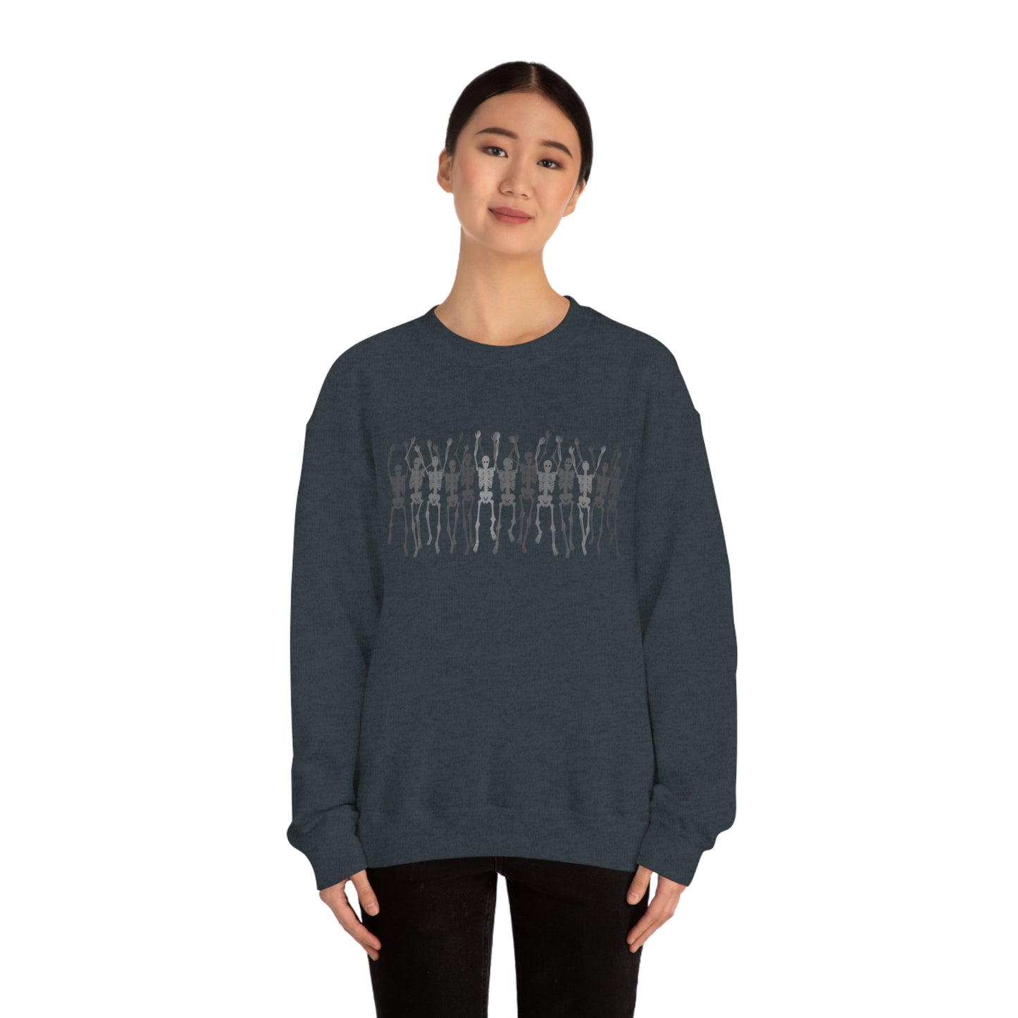 Skeleton Halloween Crewneck Sweater | Spooktacularly Stylish Sweatshirt