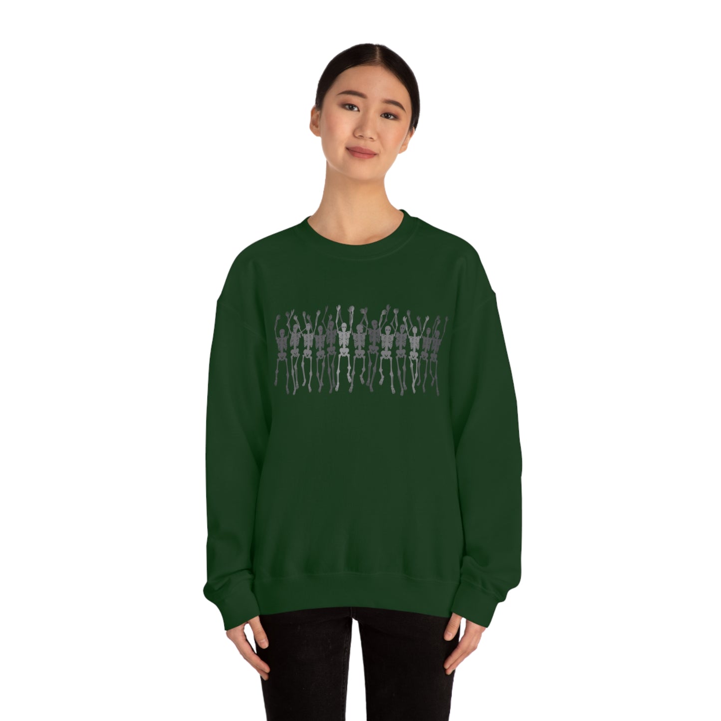 Skeleton Halloween Crewneck Sweater | Spooktacularly Stylish Sweatshirt
