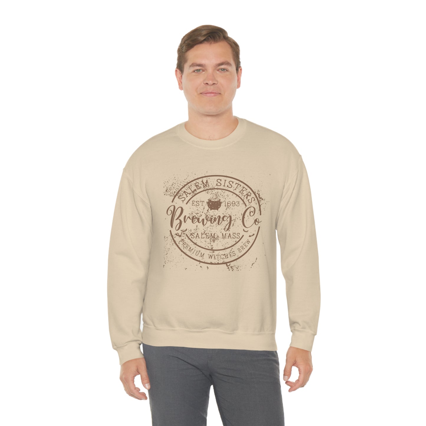 Salem Sisters Halloween Crewneck Sweater | Bewitchingly Stylish Sweatshirt