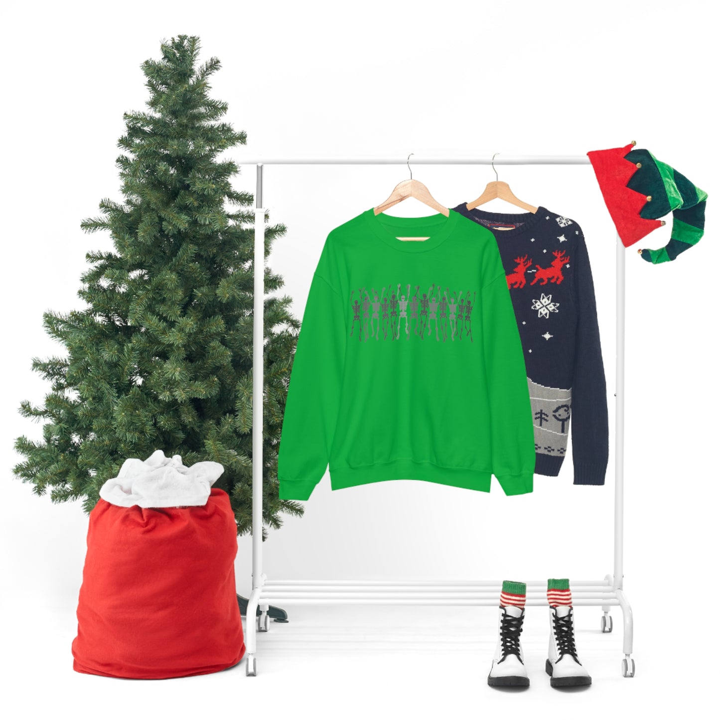 Skeleton Halloween Crewneck Sweater | Spooktacularly Stylish Sweatshirt