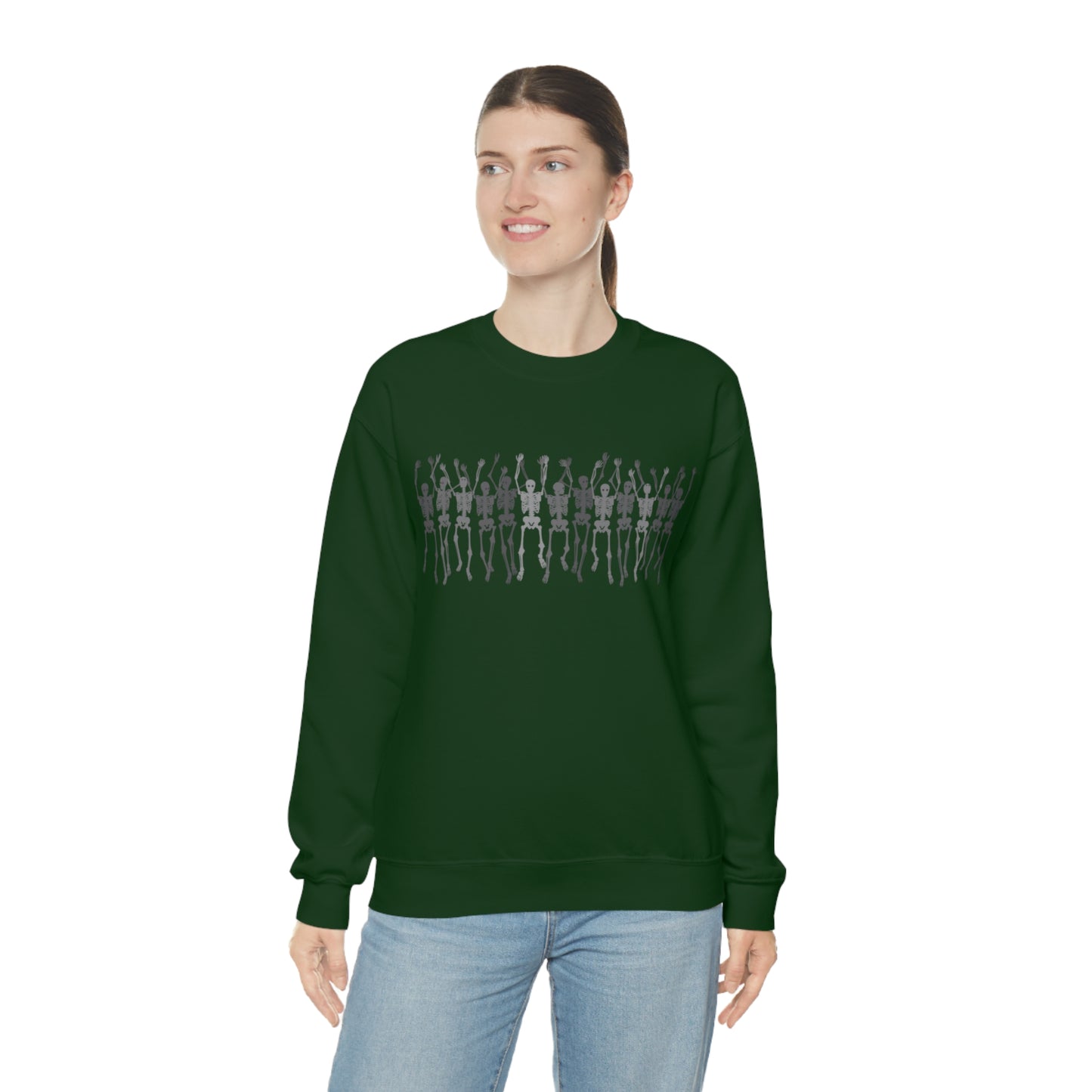 Skeleton Halloween Crewneck Sweater | Spooktacularly Stylish Sweatshirt