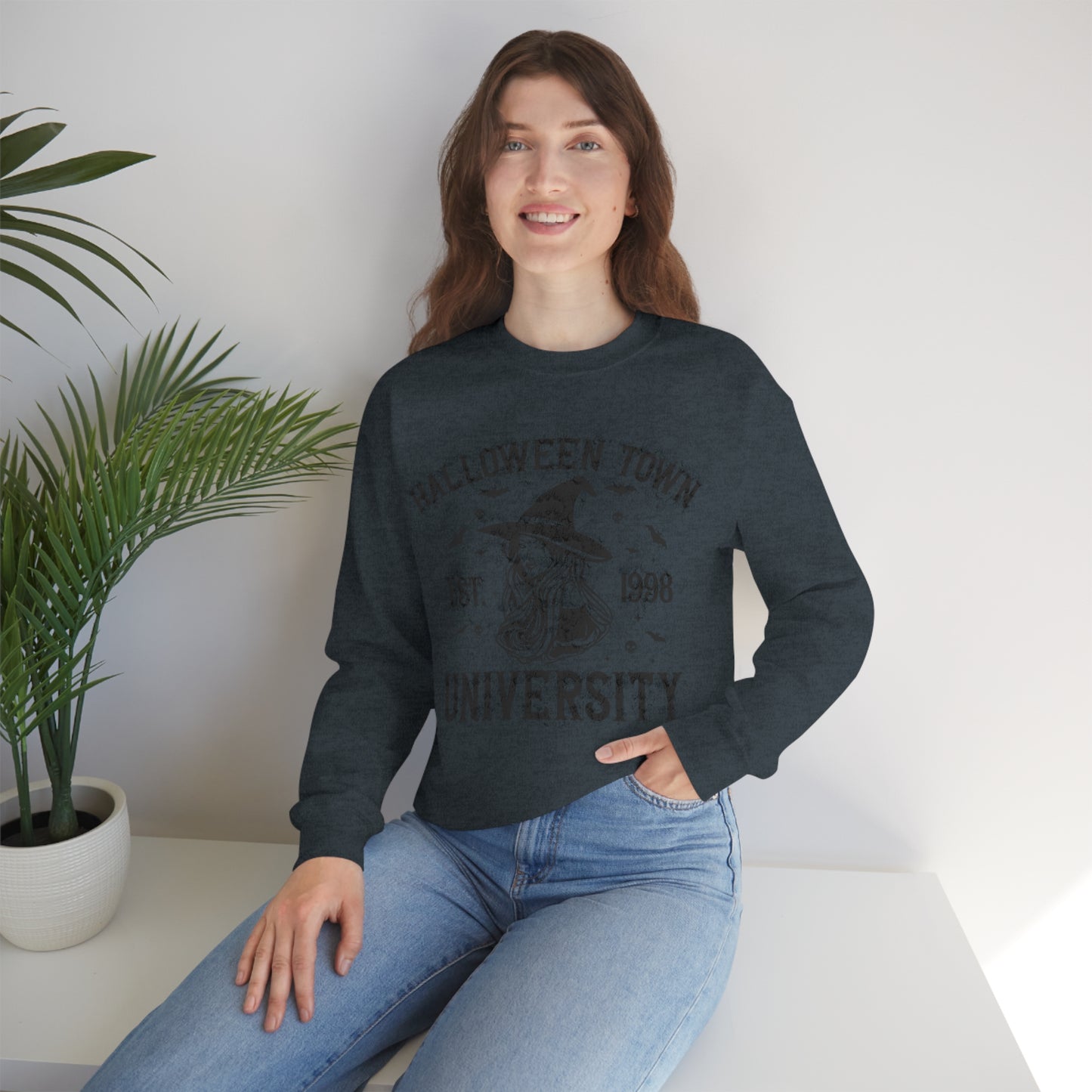 Halloweentown Crewneck Sweater | Halloween Fall Crewneck Sweatshirt