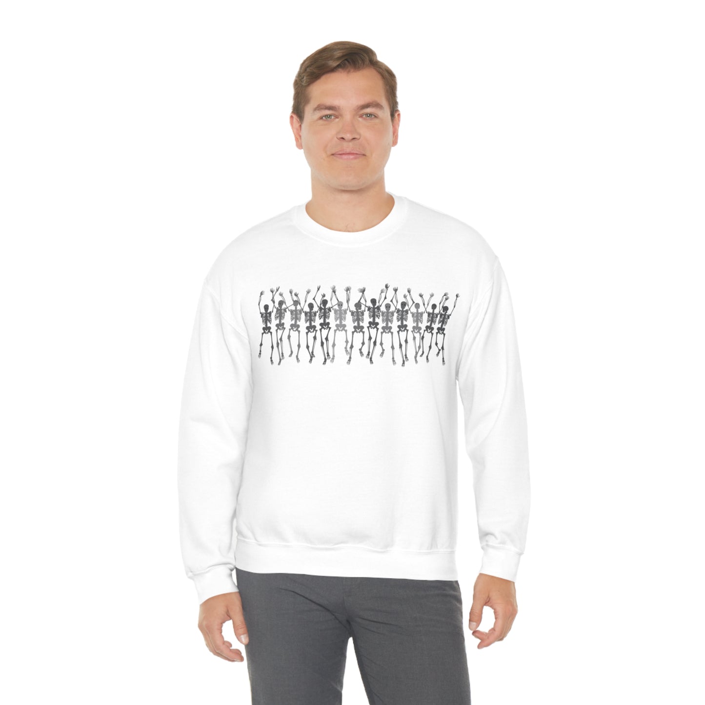 Skeleton Halloween Crewneck Sweater | Spooktacularly Stylish Sweatshirt