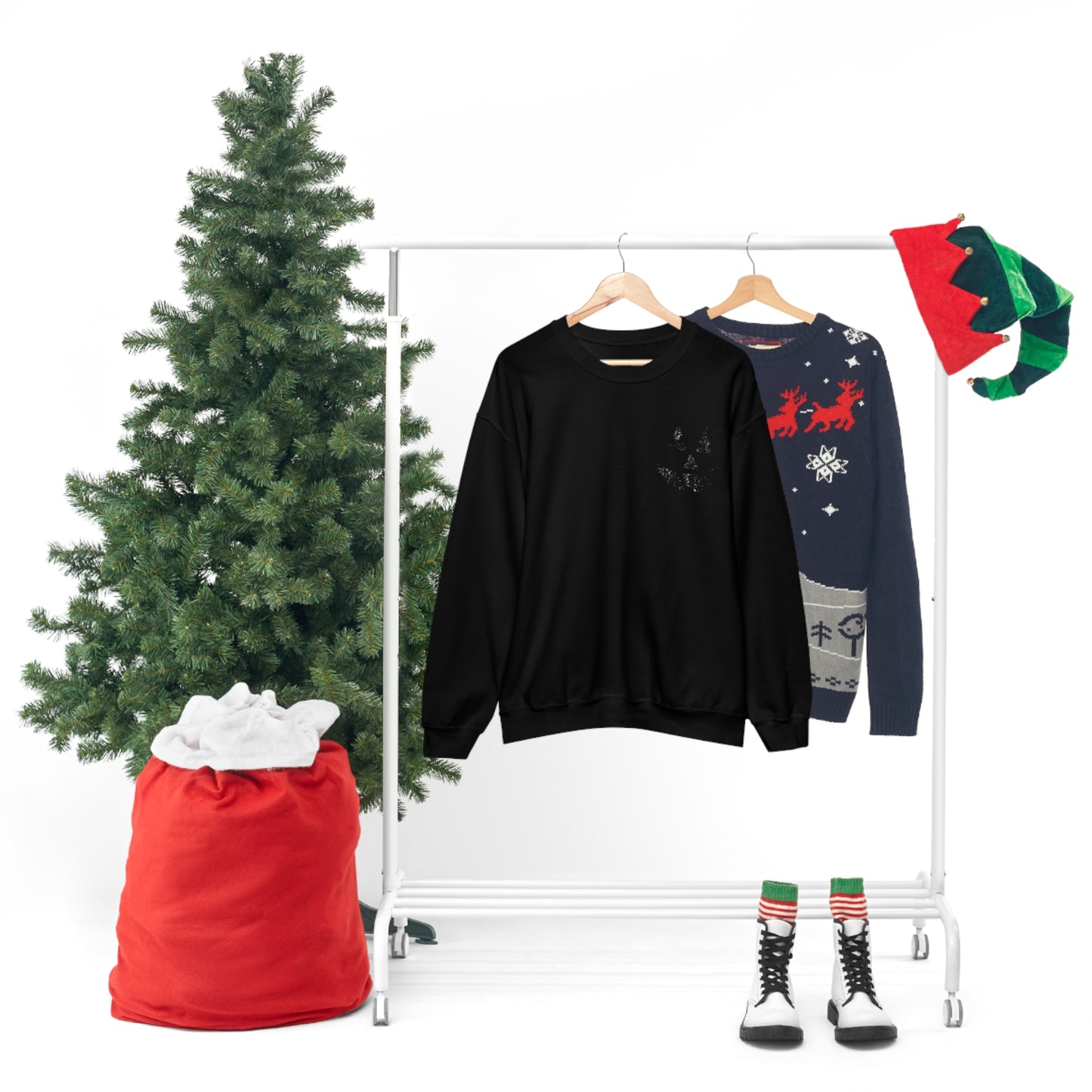 Spooky Halloween Jack-o'-Lantern Crewneck Sweater | Pumpkin Crewneck Sweatshirt