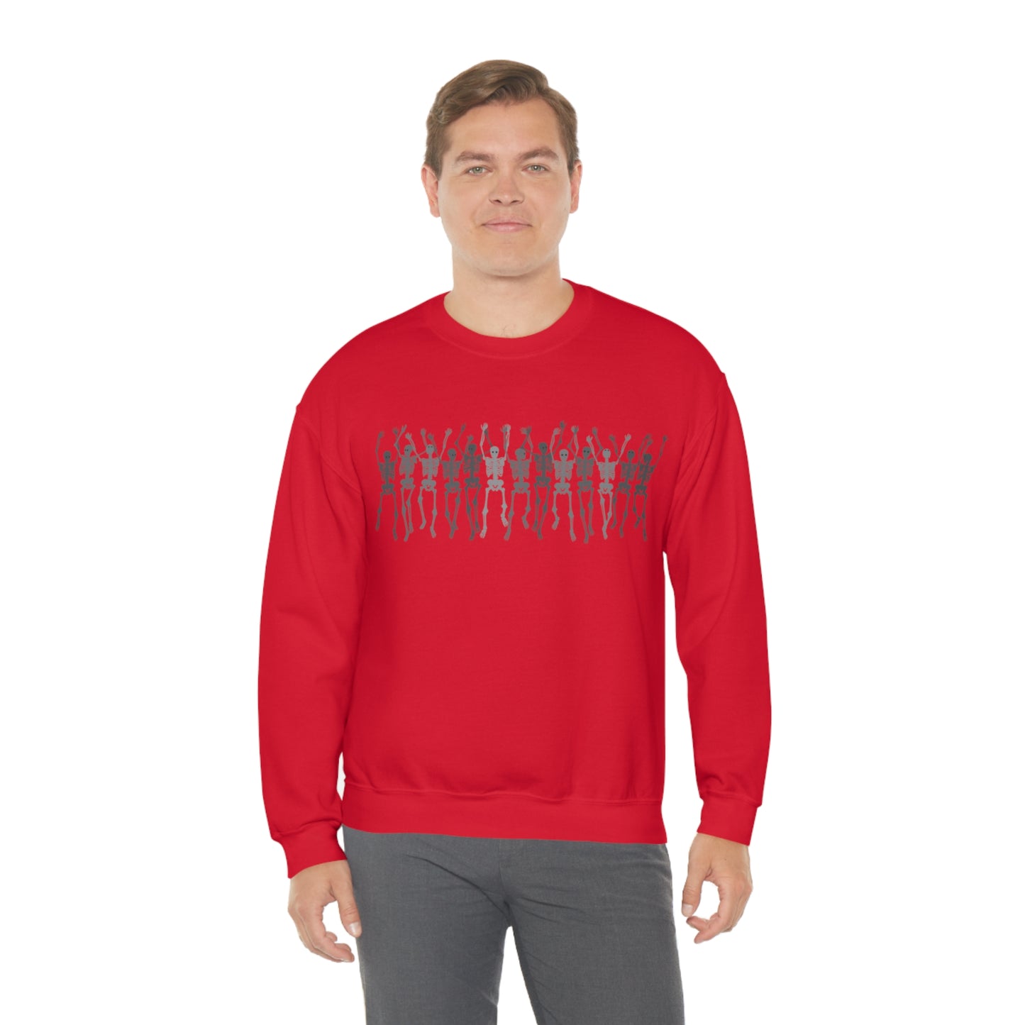 Skeleton Halloween Crewneck Sweater | Spooktacularly Stylish Sweatshirt
