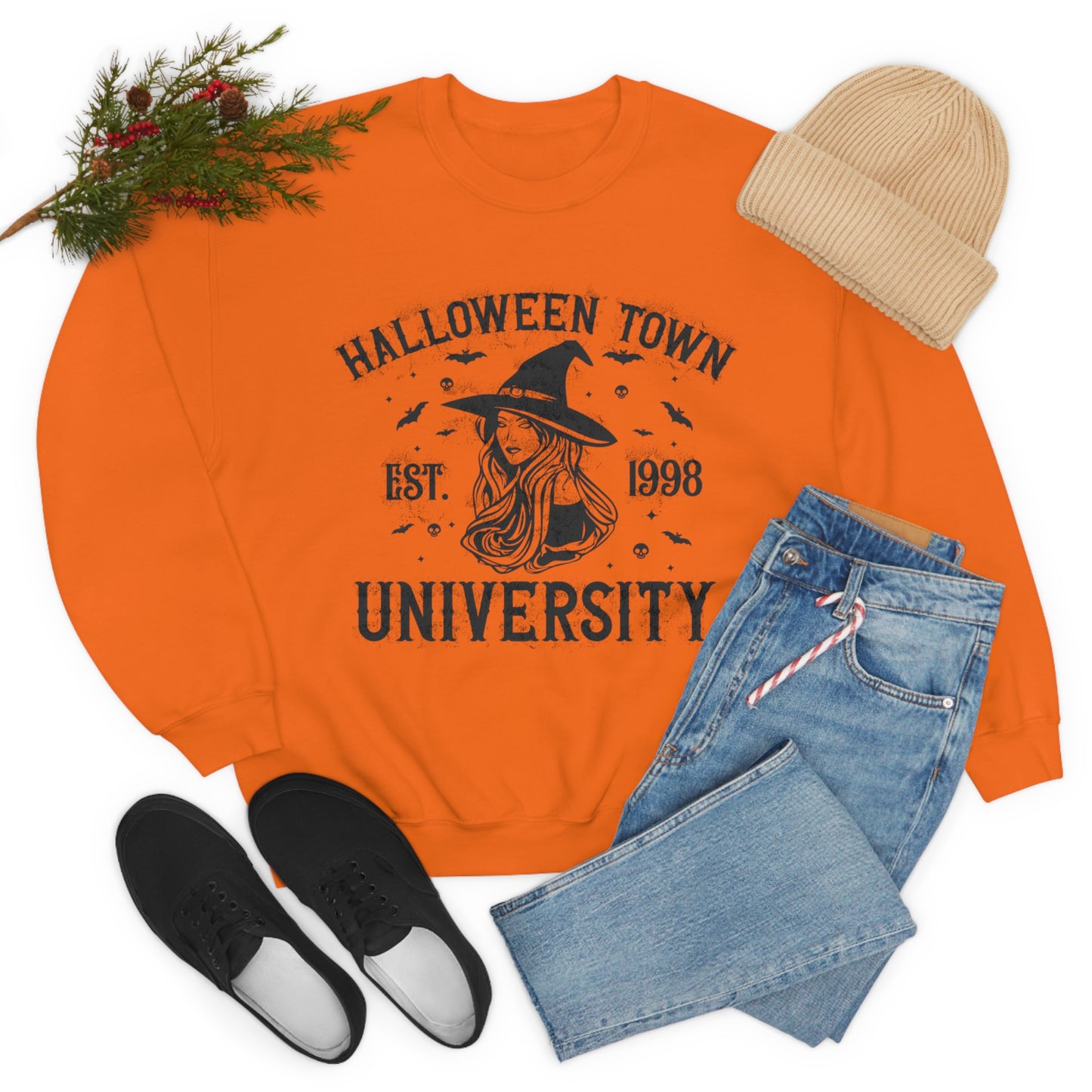 Halloweentown Crewneck Sweater | Halloween Fall Crewneck Sweatshirt