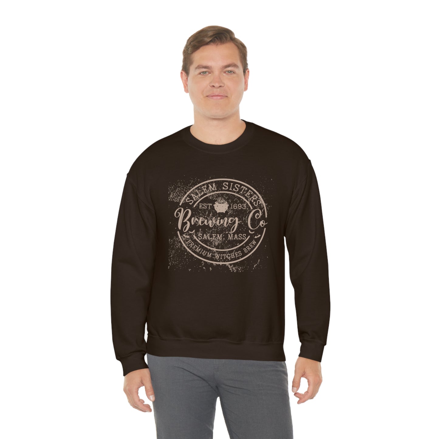 Salem Sisters Halloween Crewneck Sweater | Bewitchingly Stylish Sweatshirt
