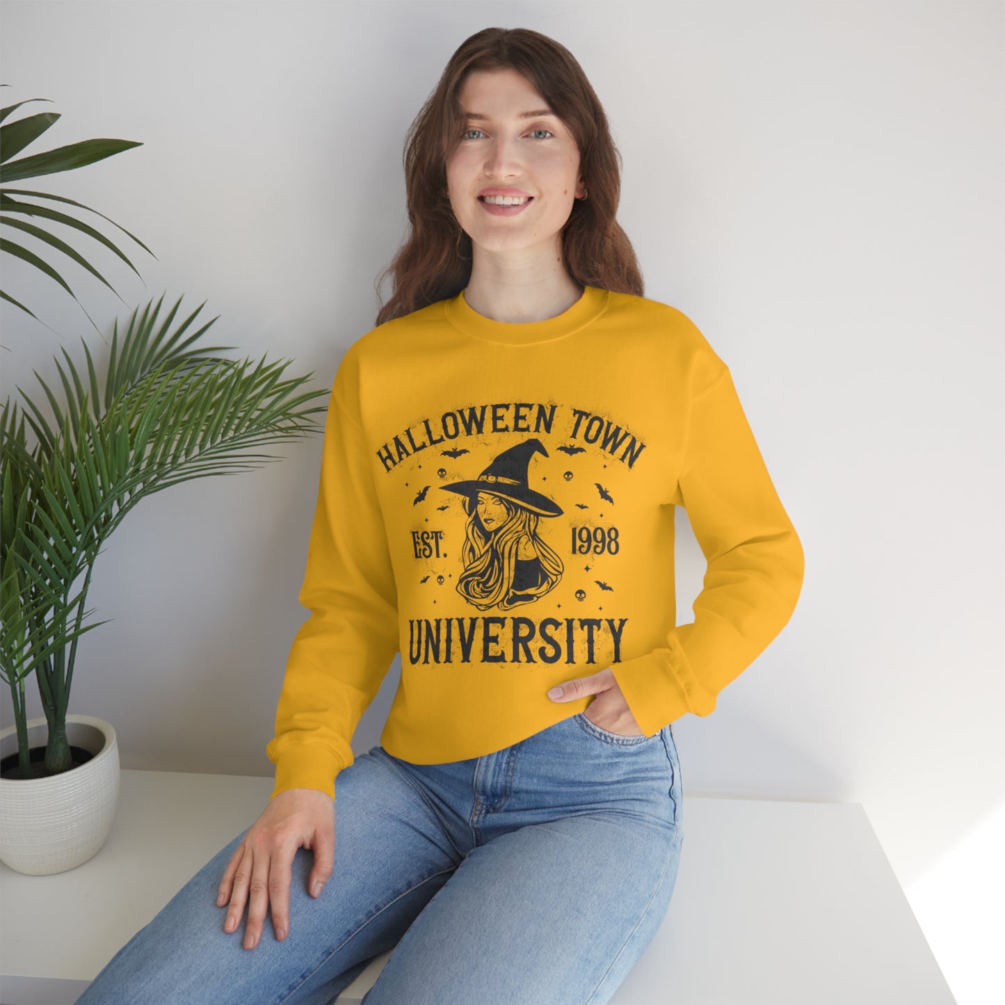 Halloweentown Crewneck Sweater | Halloween Fall Crewneck Sweatshirt