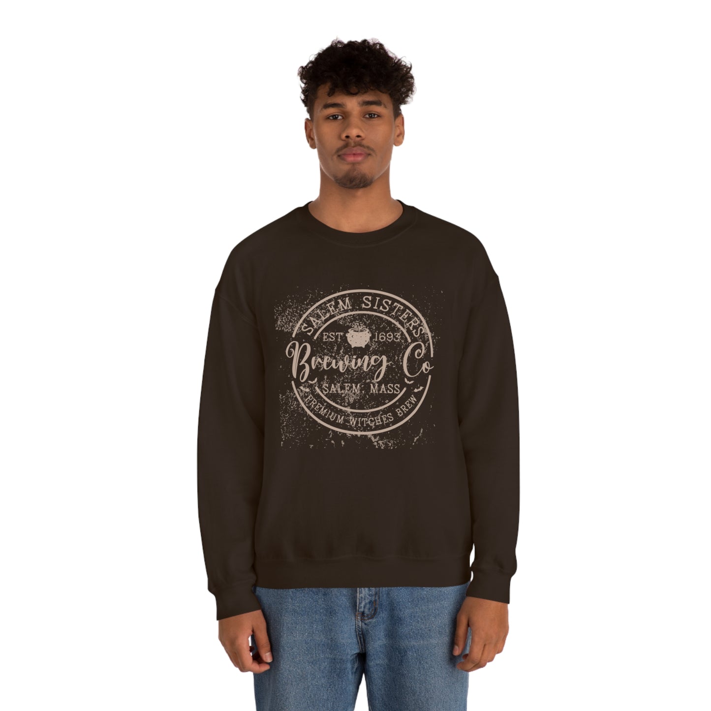 Salem Sisters Halloween Crewneck Sweater | Bewitchingly Stylish Sweatshirt