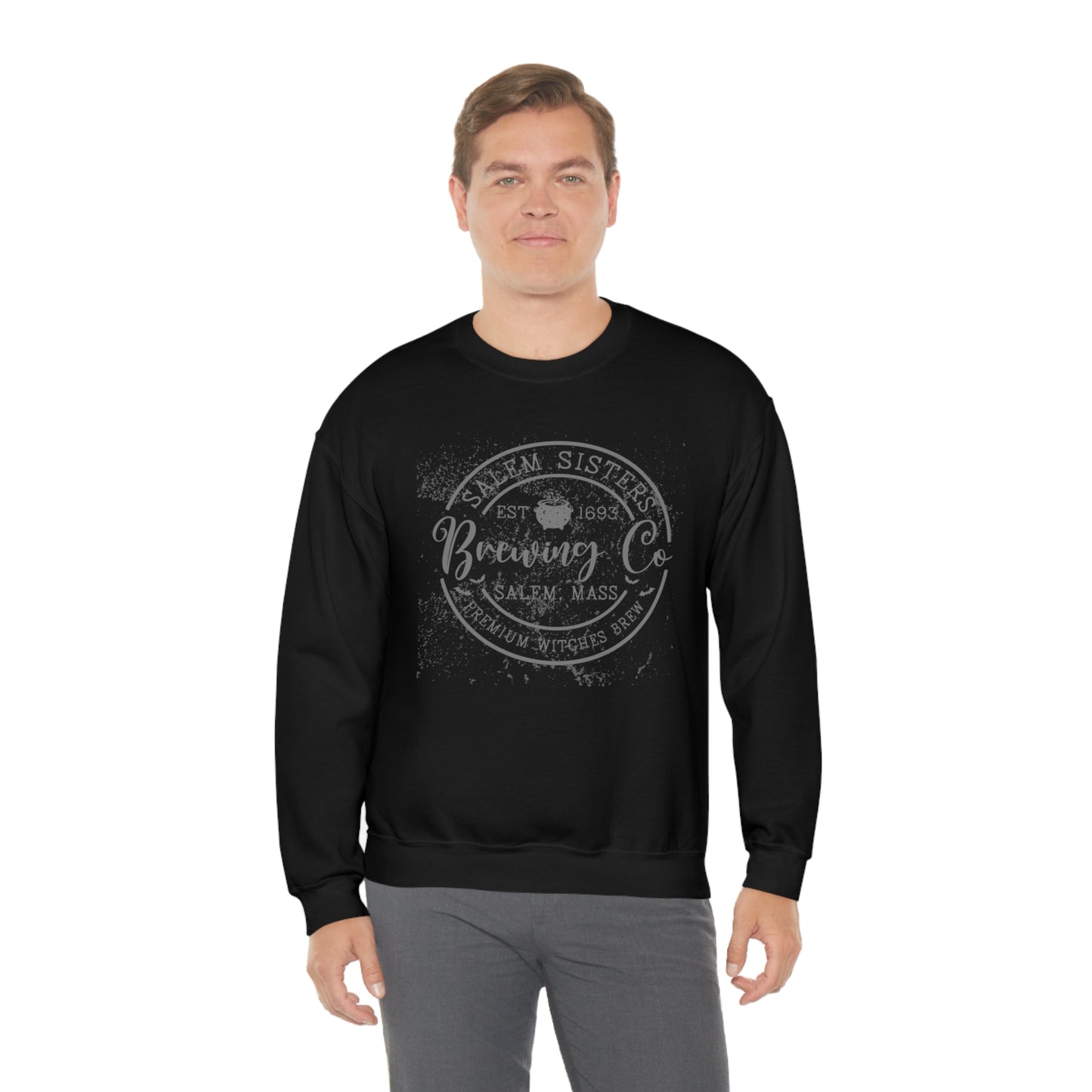 Salem Sisters Halloween Crewneck Sweater | Bewitchingly Stylish Sweatshirt