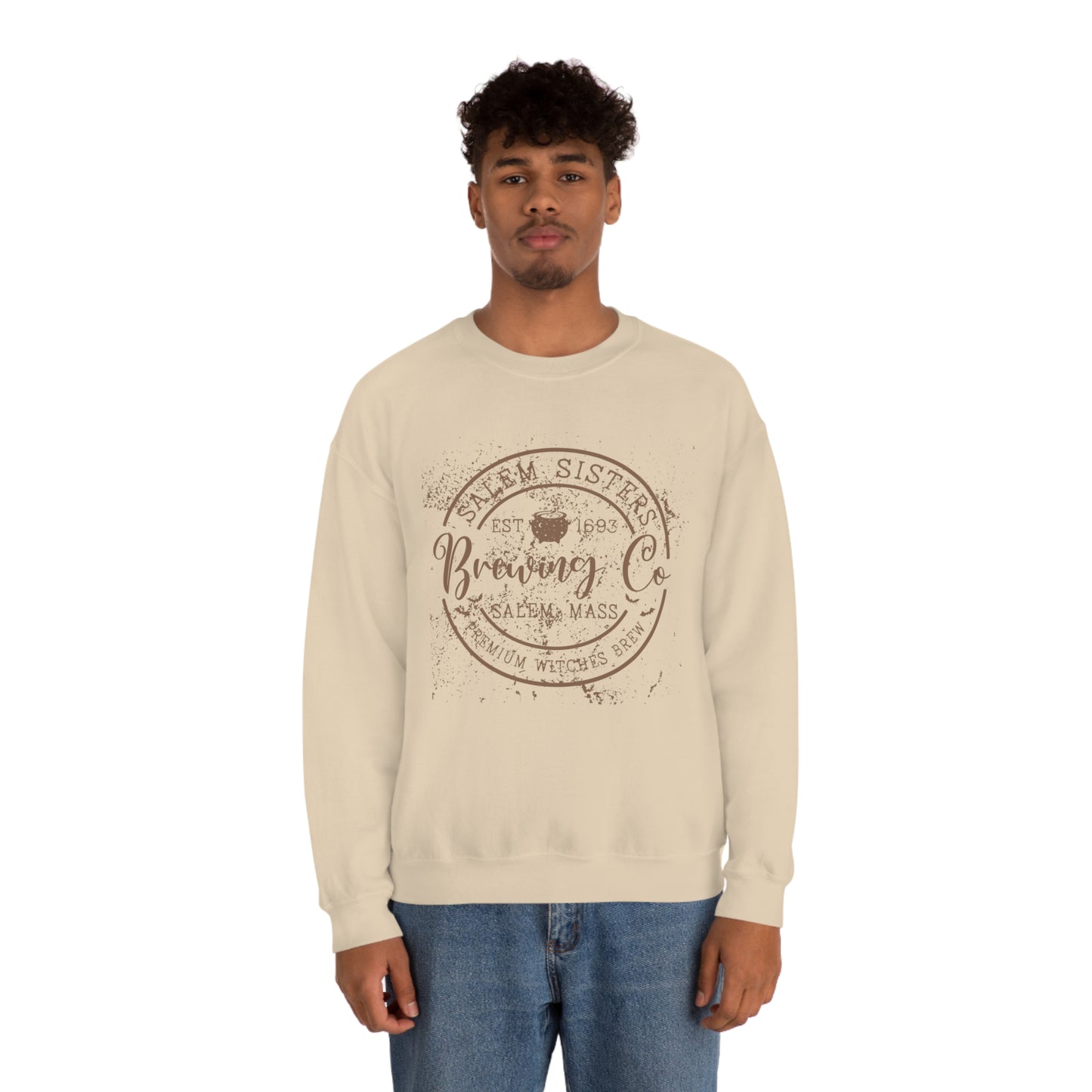 Salem Sisters Halloween Crewneck Sweater | Bewitchingly Stylish Sweatshirt