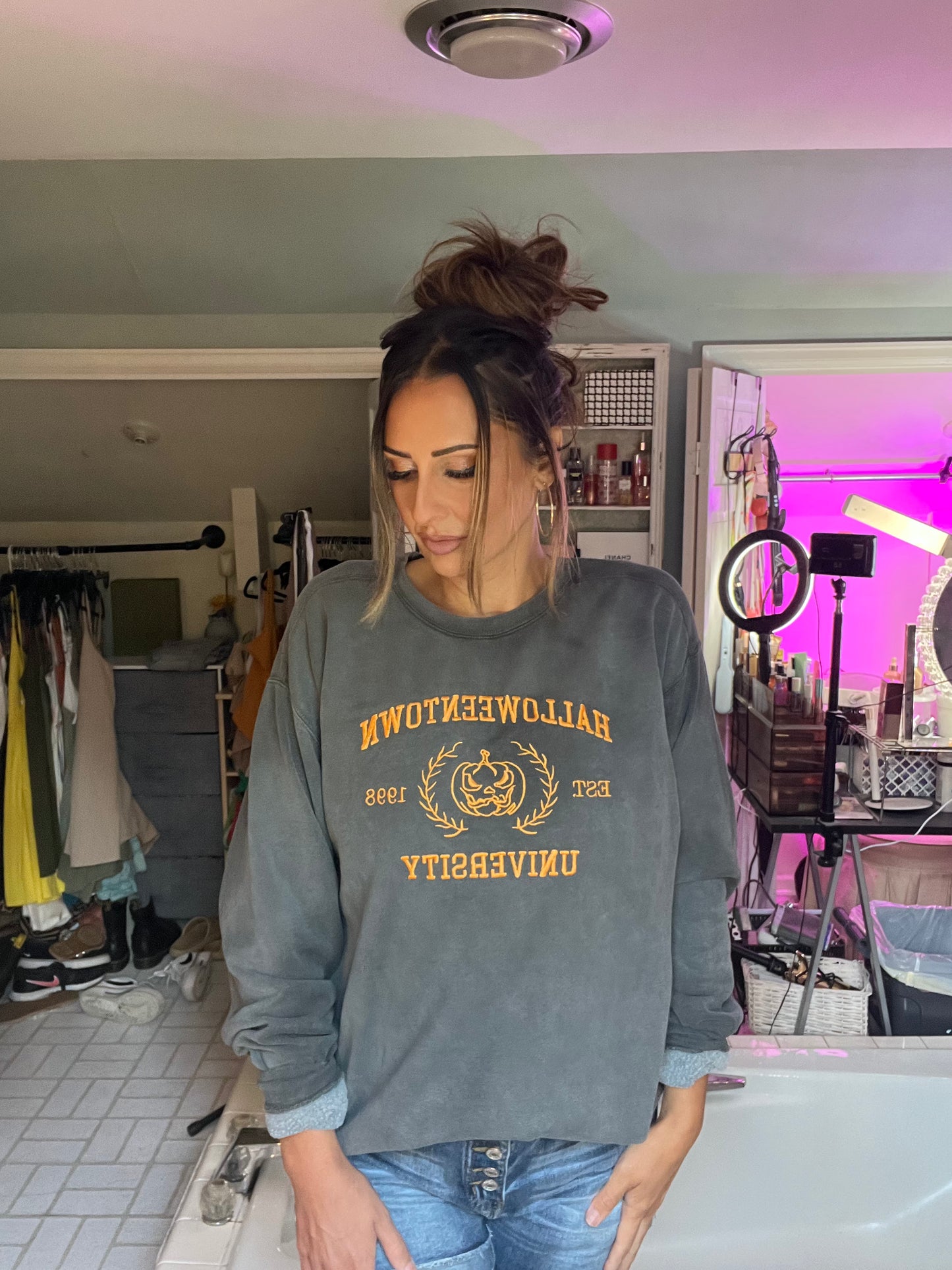 Halloweentown University embroidered Sweatshirt