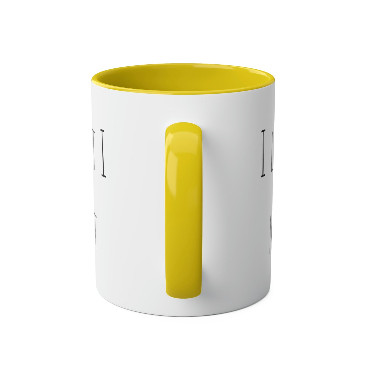 Two-Tone Coffee Mugs, 11oz I love you a latte but I need my coffee first Mothers Day Gift