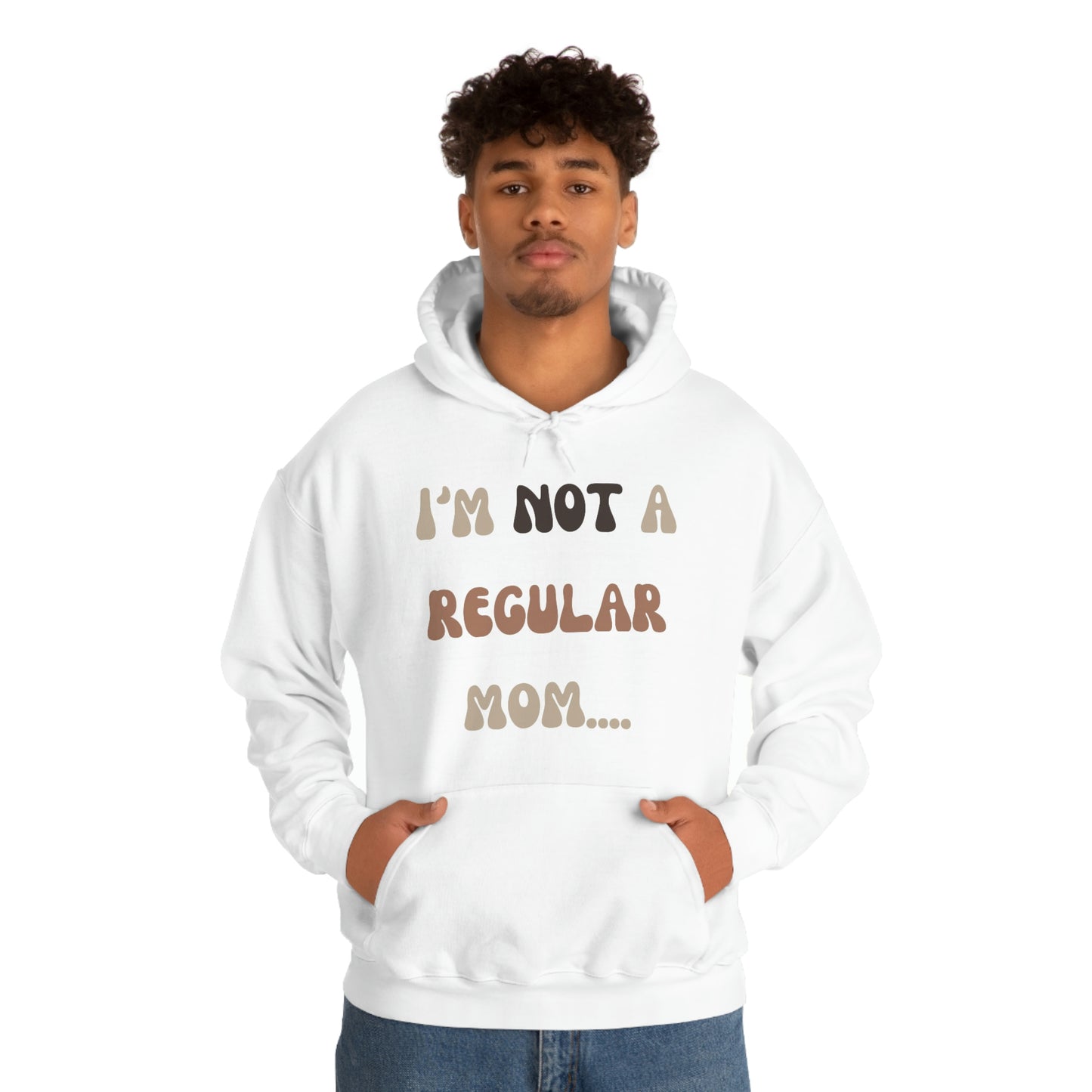 Unisex Heavy Blend Hooded Sweatshirt Not a regular mom Im a cool mom Mothers Day gift
