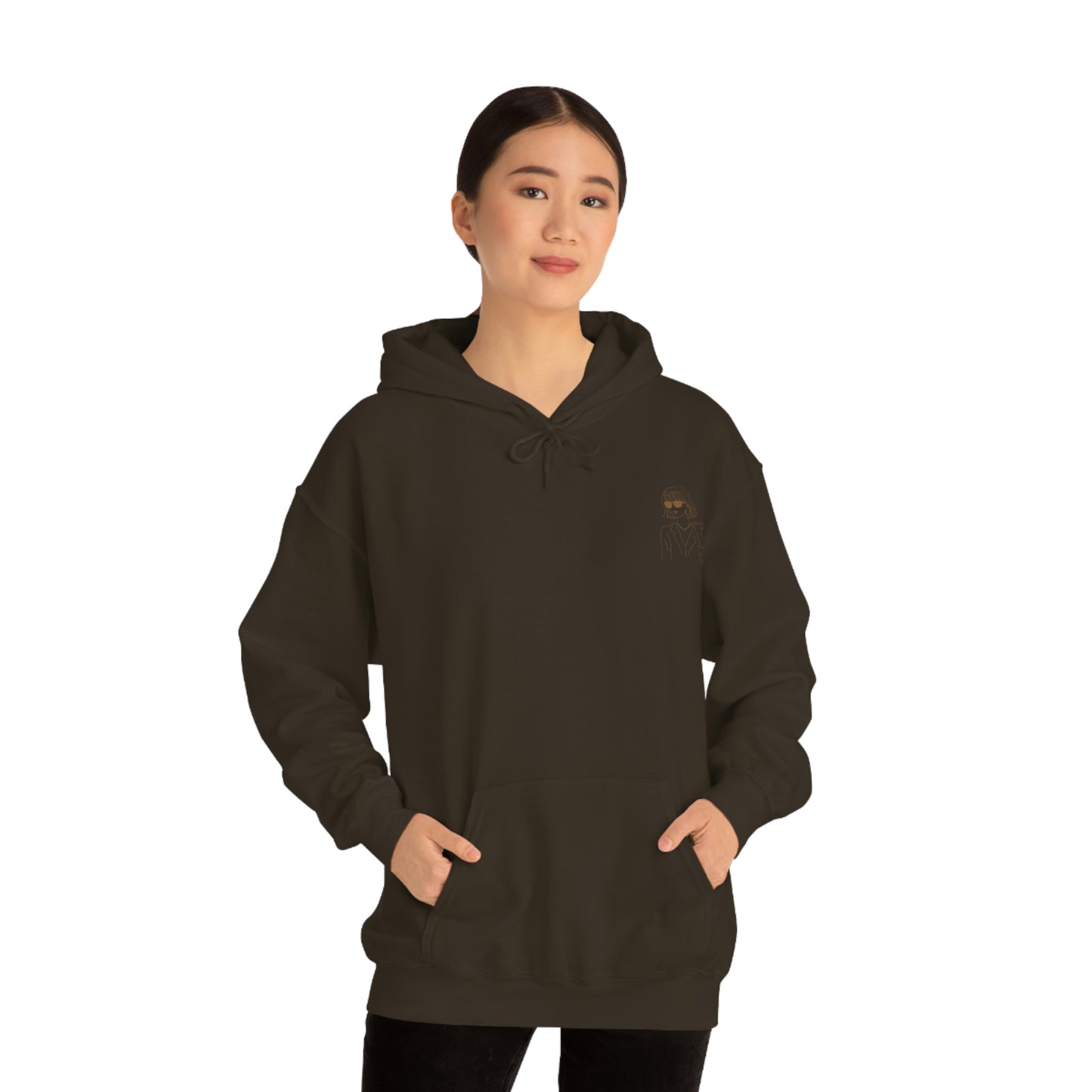 Cool Moms Club Unisex Heavy Blend Hooded Sweatshirt Mothers Day Gift Nude beige Retro letters
