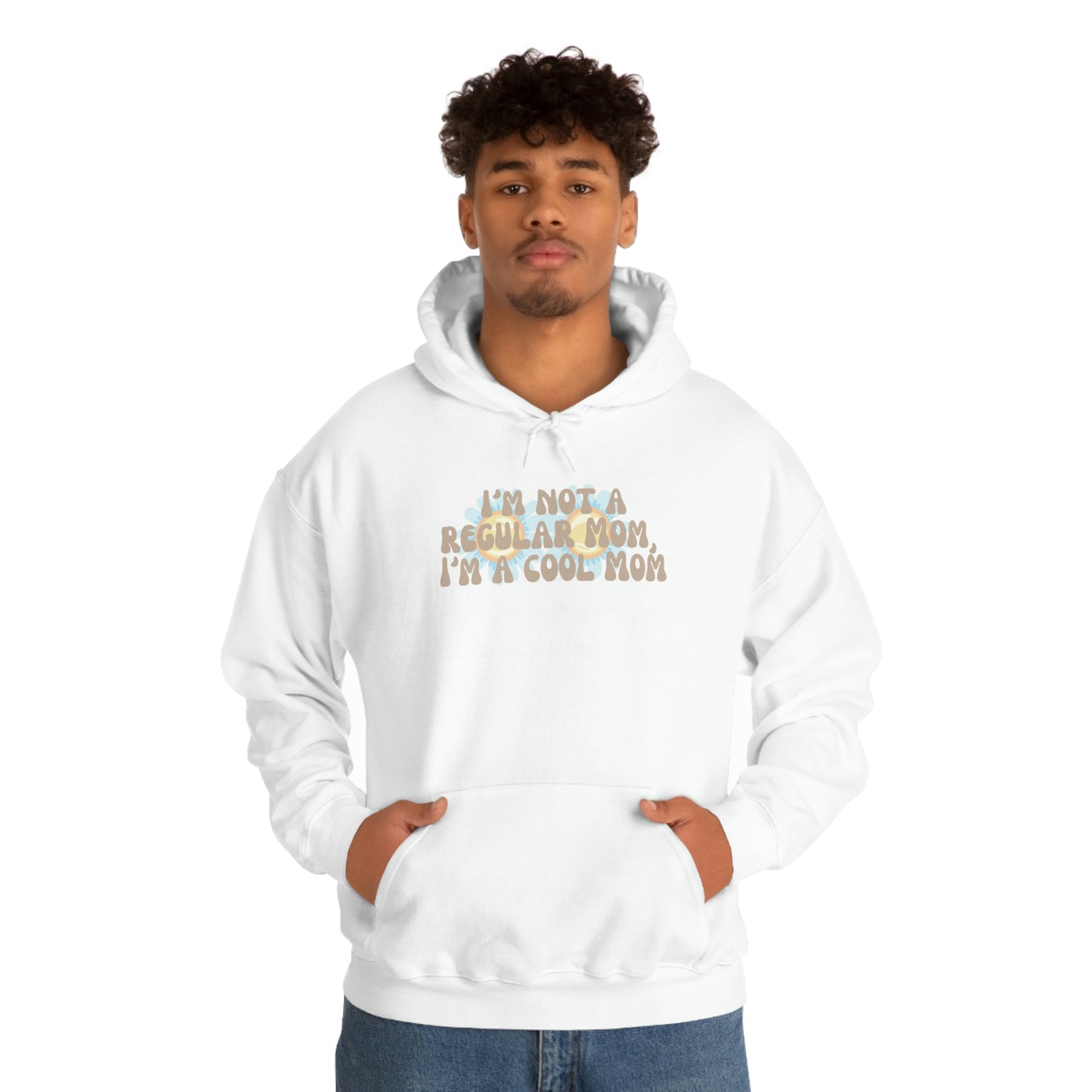 Im not a regular Mom, Im a cool Mom Unisex Heavy Blend Hooded Sweatshirt