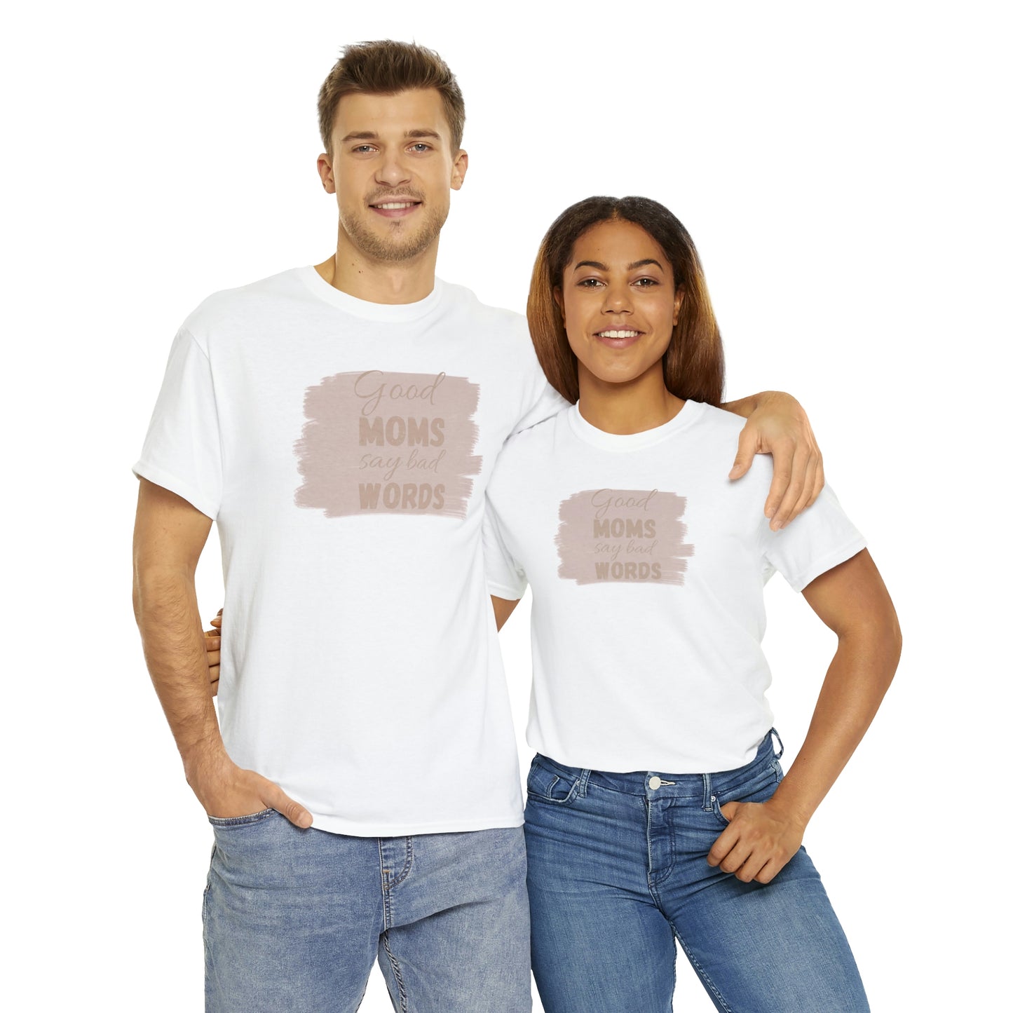 Funny mom t shirt Unisex Heavy Cotton graphic tee, good moms say bad words, trendy t-shirt, comfortable shirt, playdate shirt, mom life