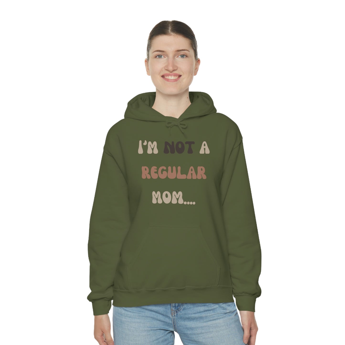 Unisex Heavy Blend Hooded Sweatshirt Not a regular mom Im a cool mom Mothers Day gift