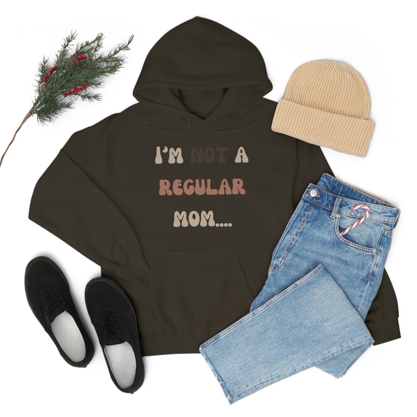 Unisex Heavy Blend Hooded Sweatshirt Not a regular mom Im a cool mom Mothers Day gift