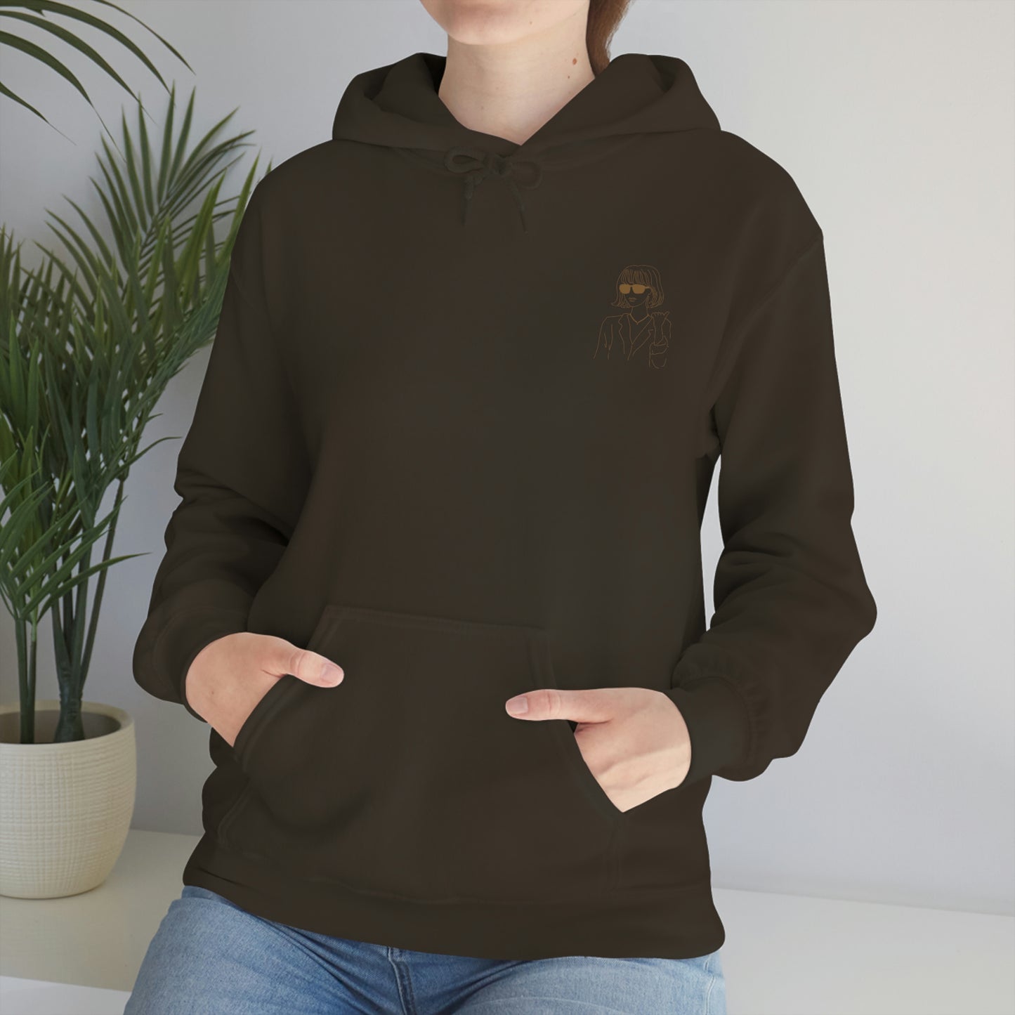 Cool Moms Club Unisex Heavy Blend Hooded Sweatshirt Mothers Day Gift Nude beige Retro letters