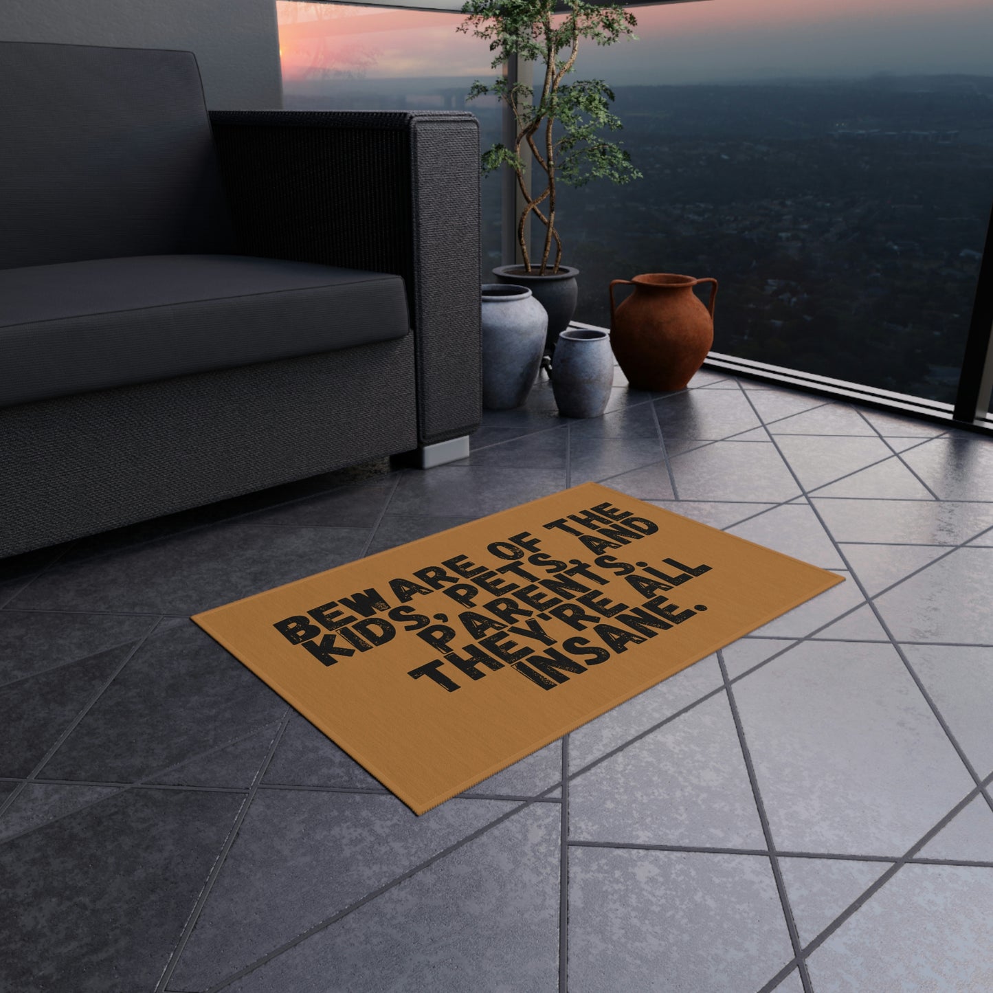 Outdoor Rug Sarcastic Welcome Mat Funny