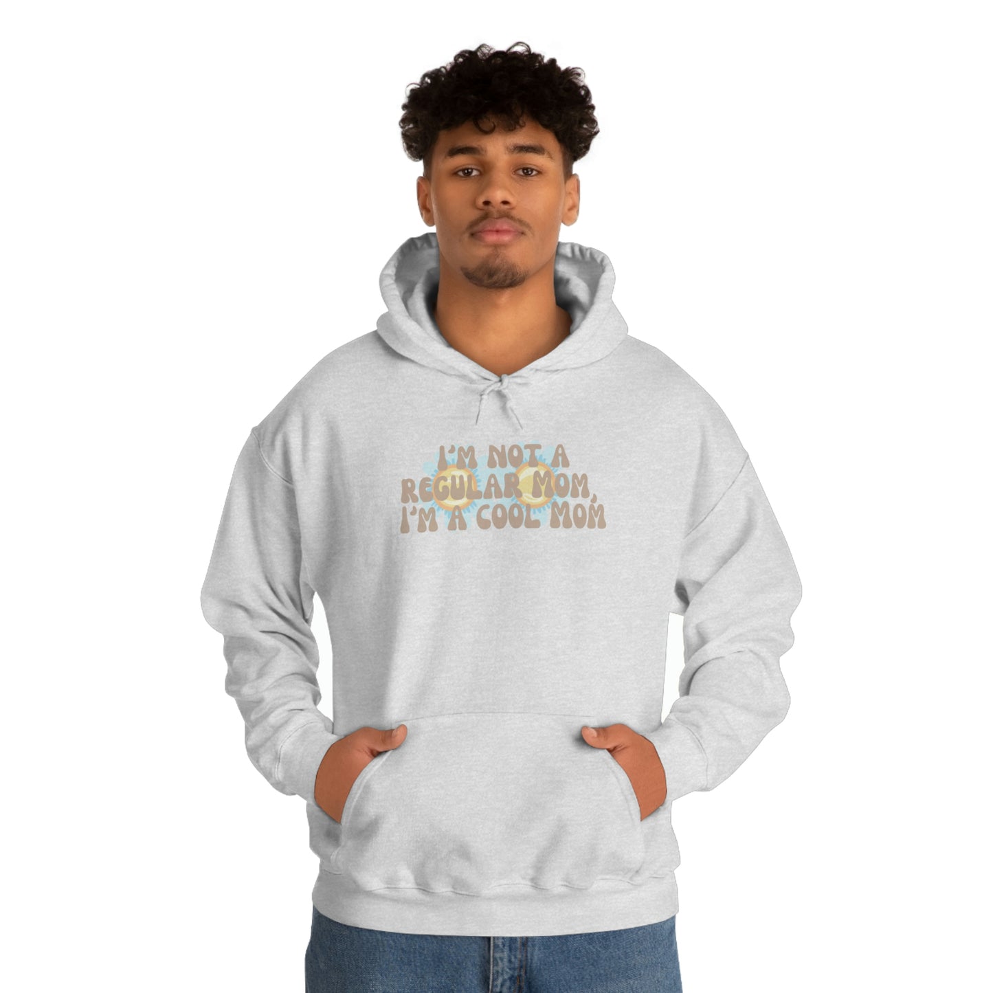 Im not a regular Mom, Im a cool Mom Unisex Heavy Blend Hooded Sweatshirt