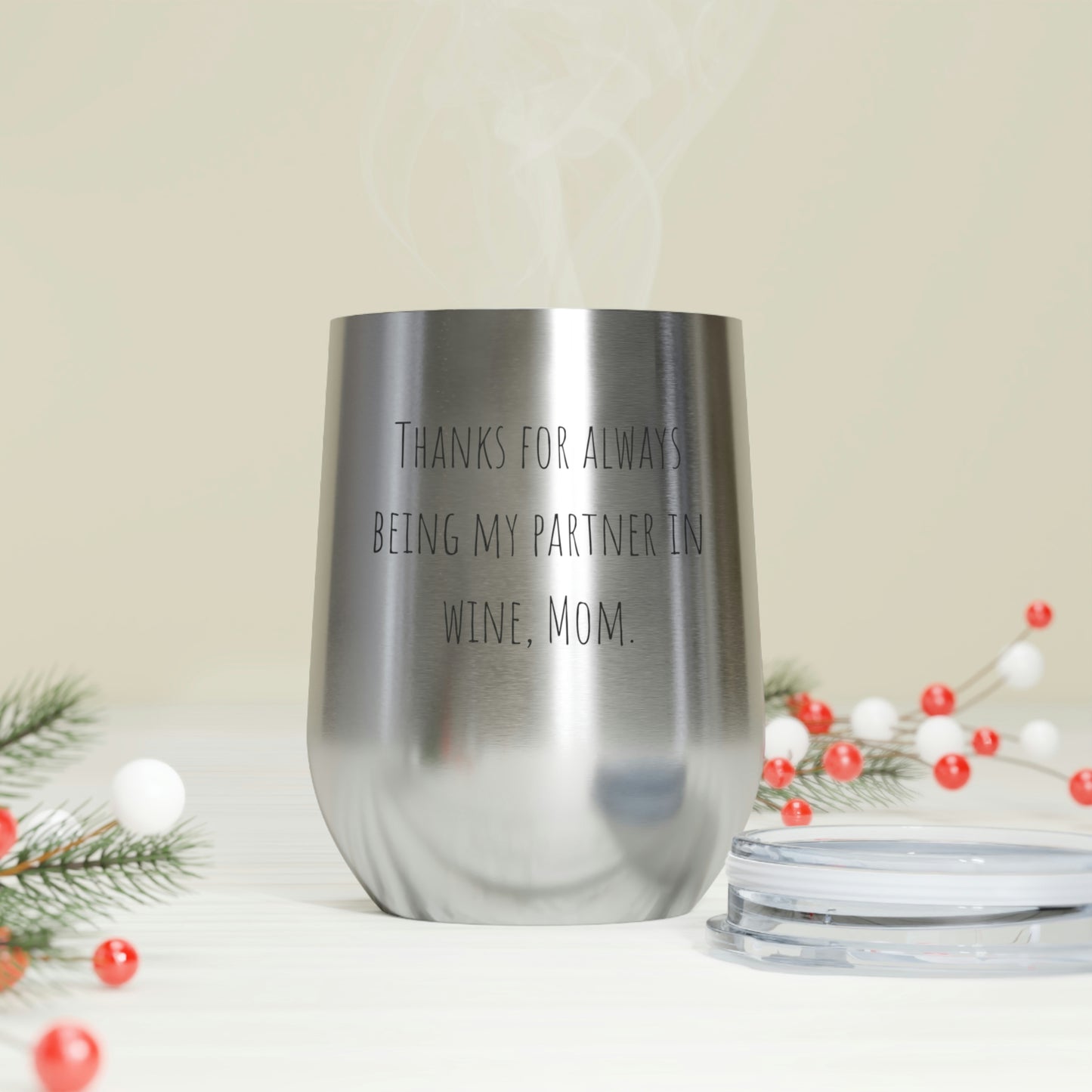 12oz Insulated Wine Tumbler Mothers Day gift